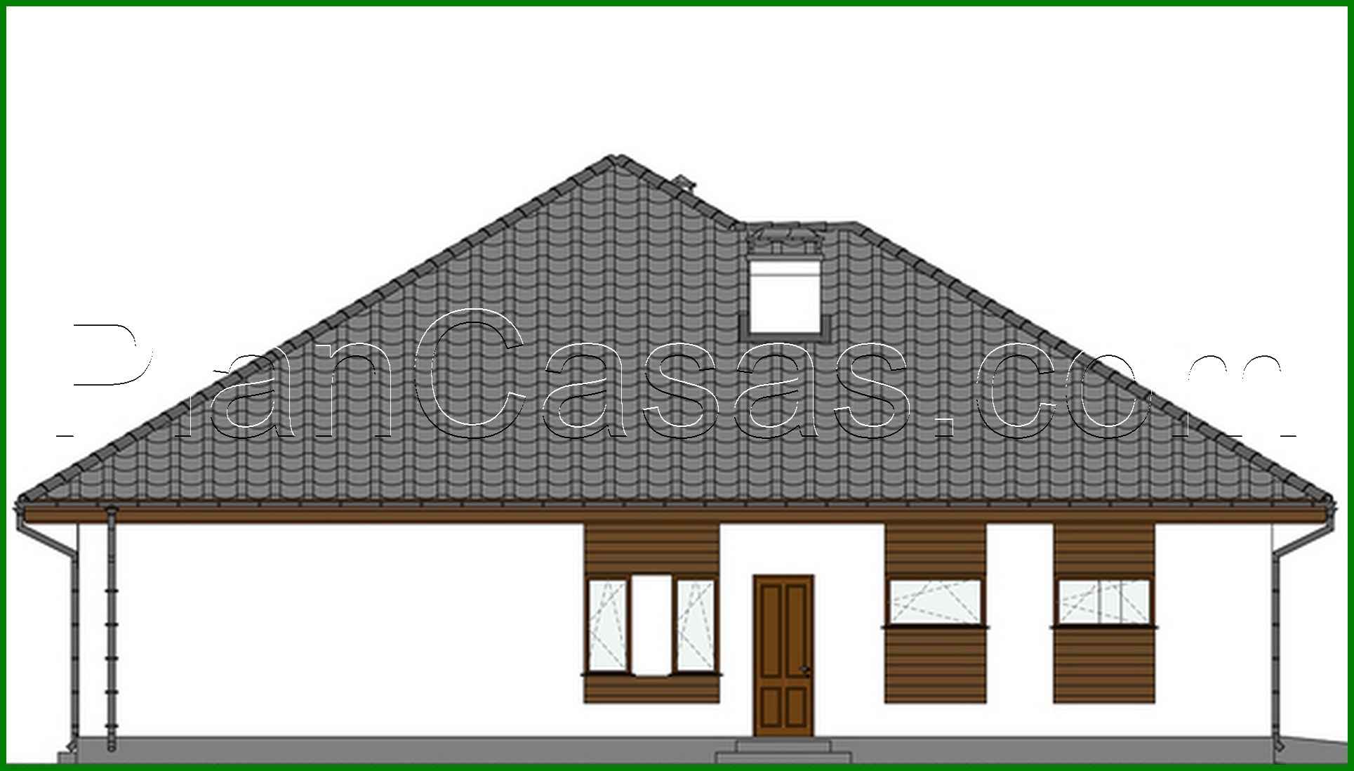 Visualization gallery - The project of an elegant one-story house with a spacious garage