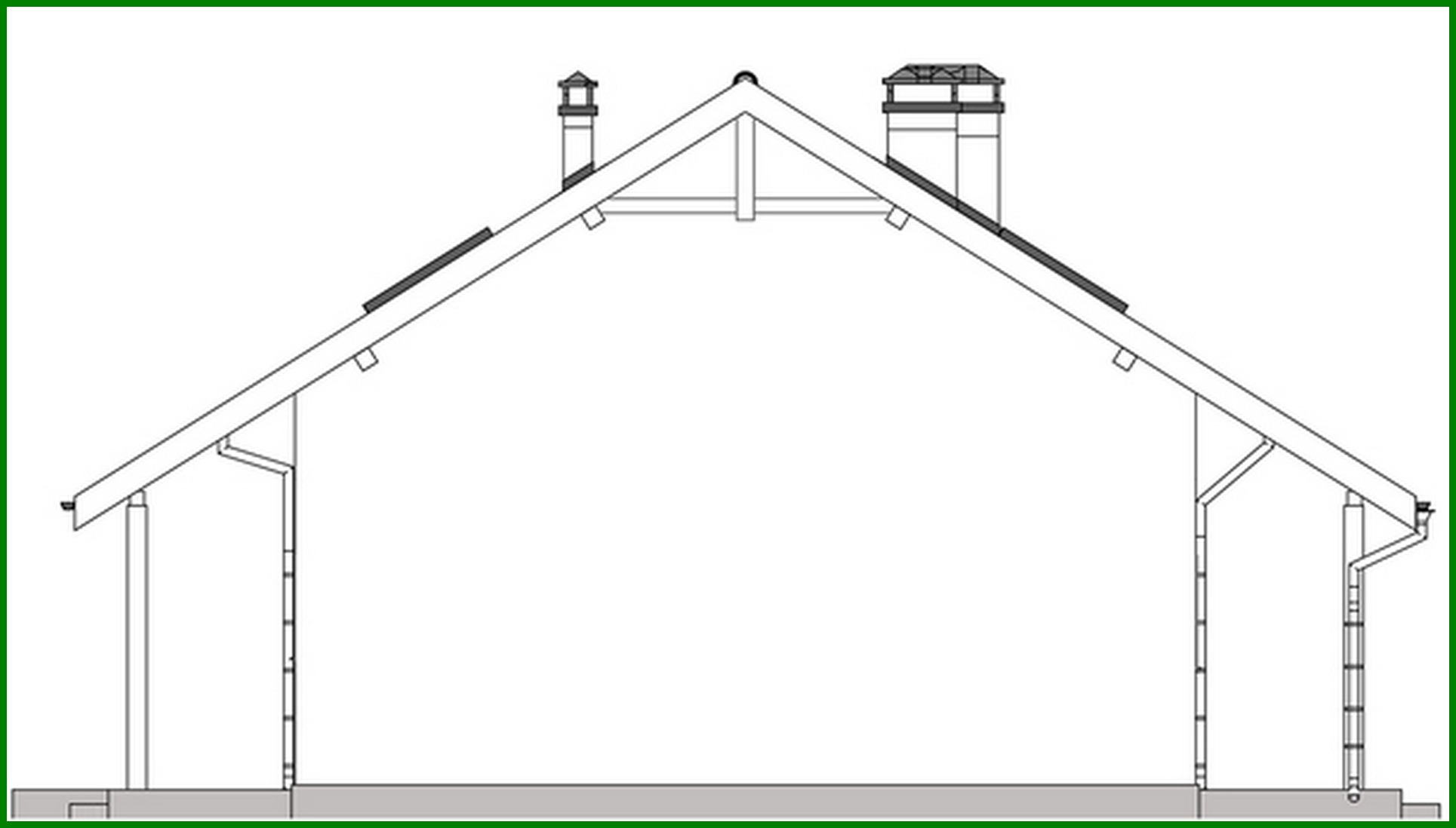 Visualization gallery - Two-storey beautiful cottage with a unique layout