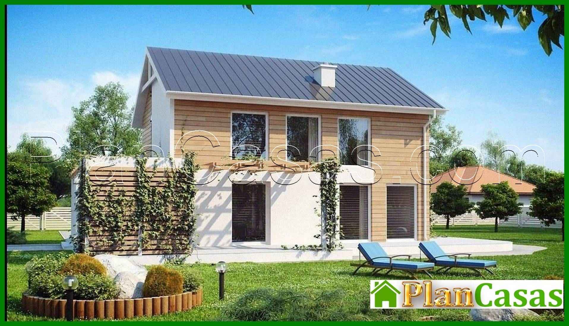 The project of a two-story economical house house plan