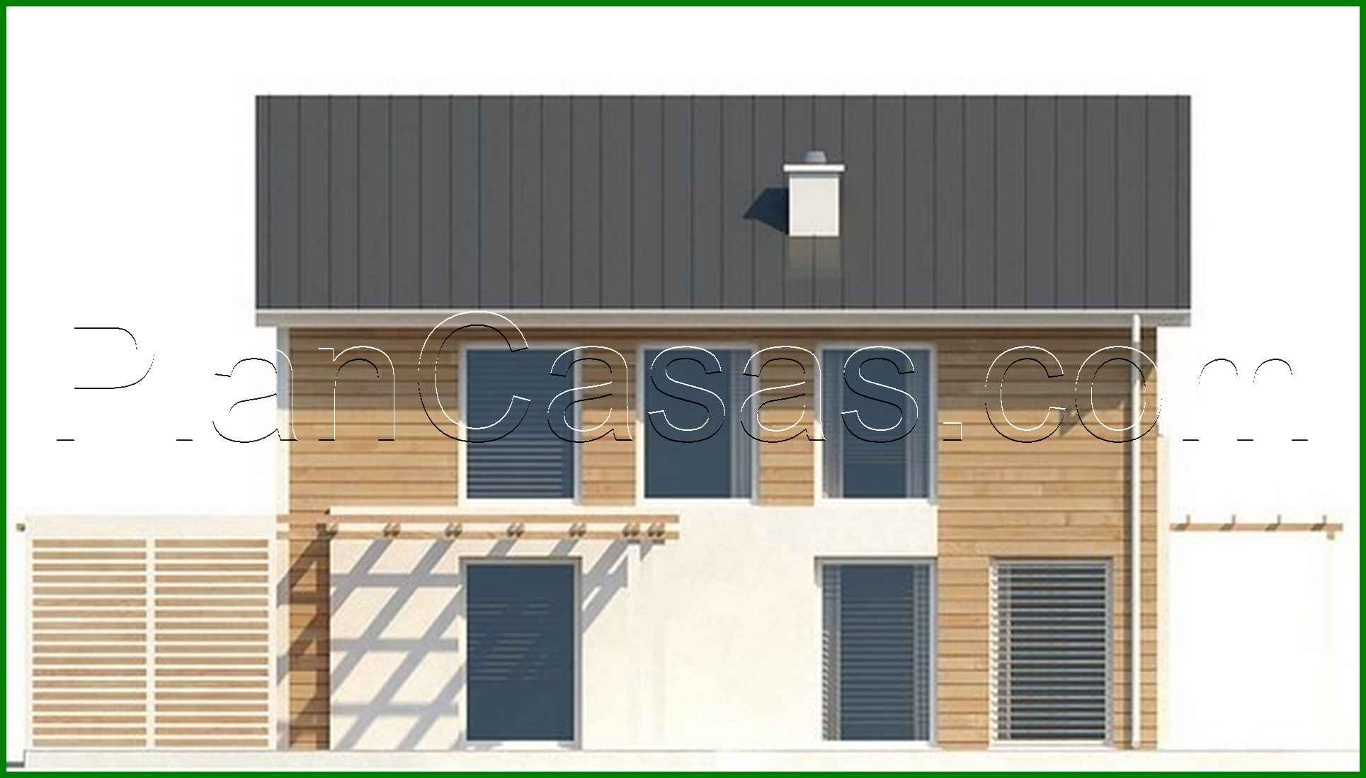 Visualization gallery - The project of a two-story economical house