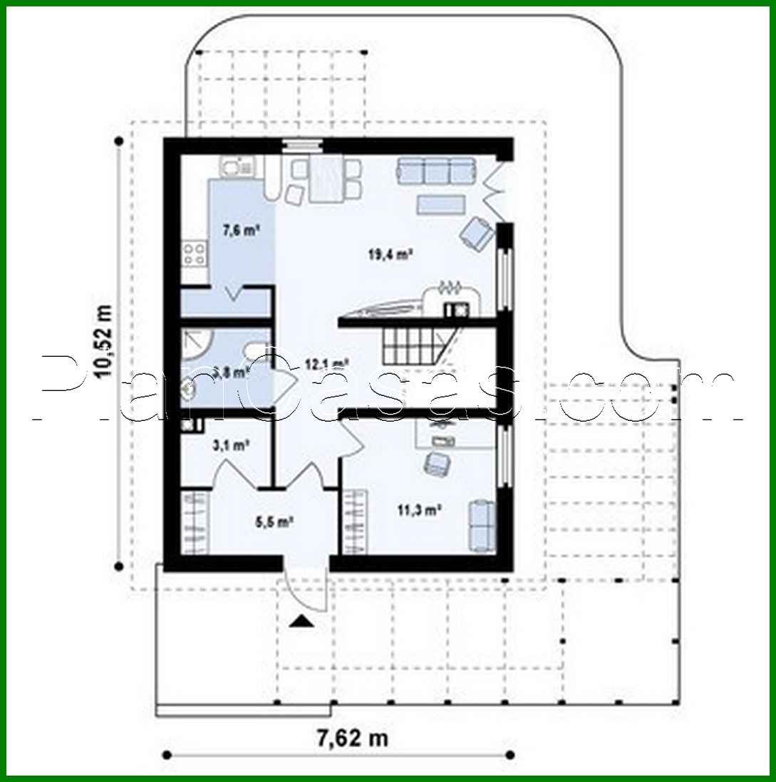 Visualization gallery - The project of a two-story economical house