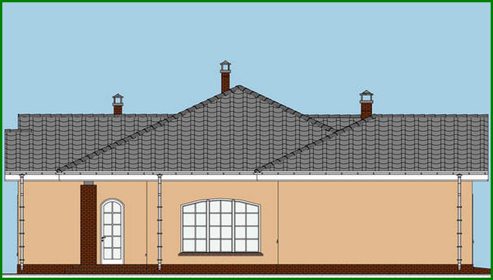 Visualization gallery - The Plan for building a one-story country house