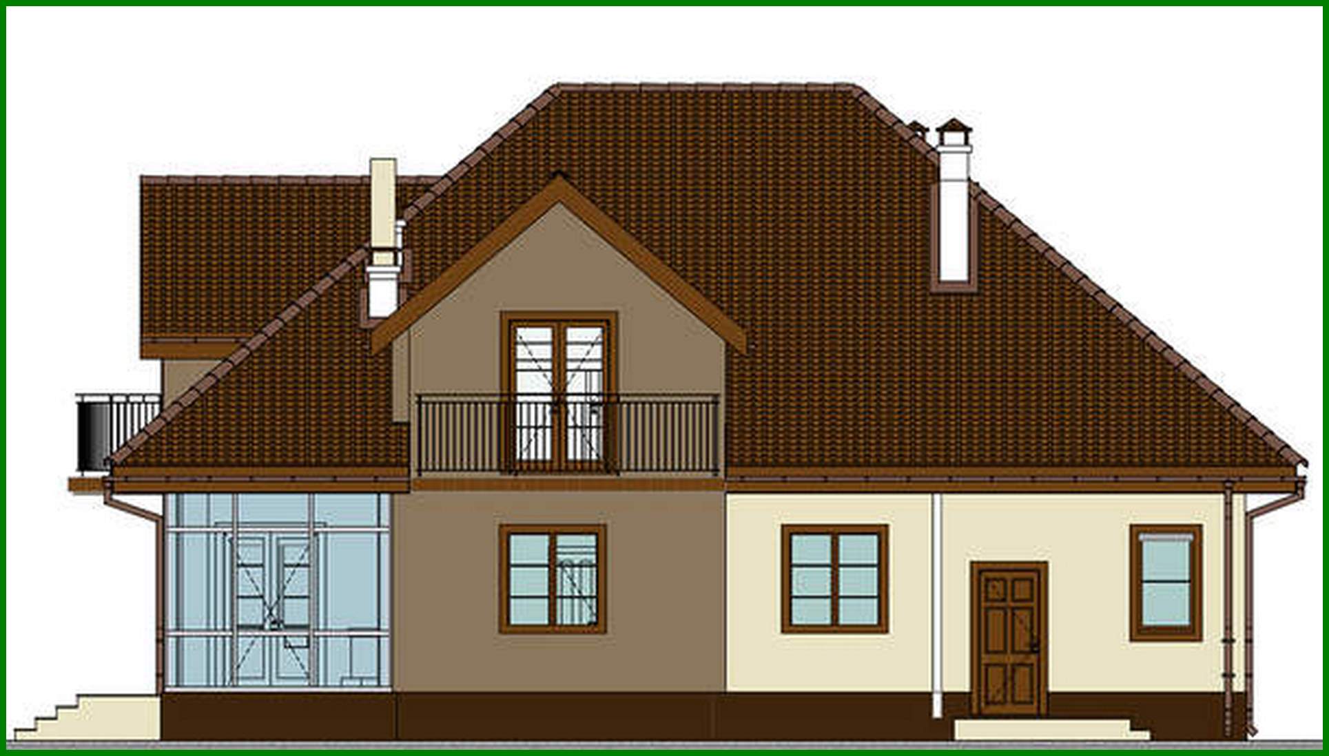 Visualization gallery - Spectacular residential building with an original roof