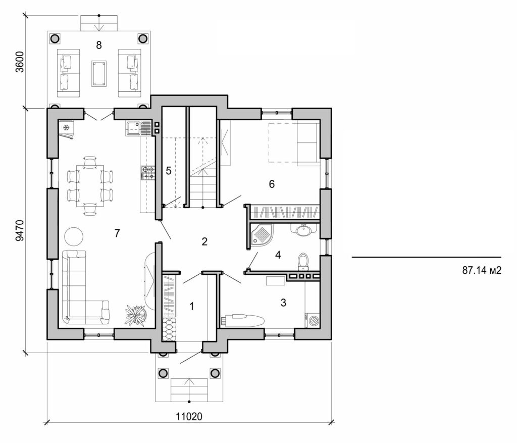 Visualization gallery - Two storey cottage