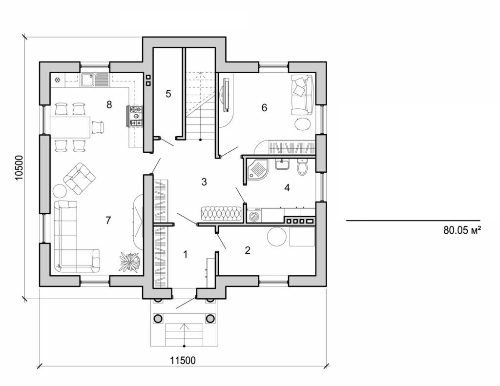 Visualization gallery - Two storey cottage