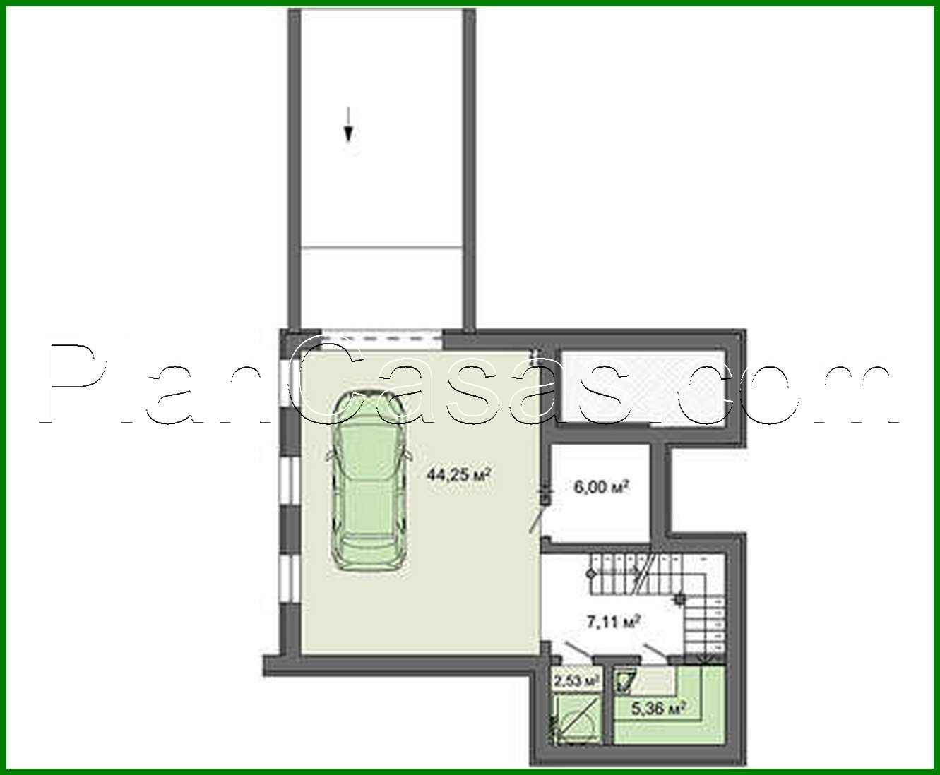 Visualization gallery - Two-story cottage with an underground garage