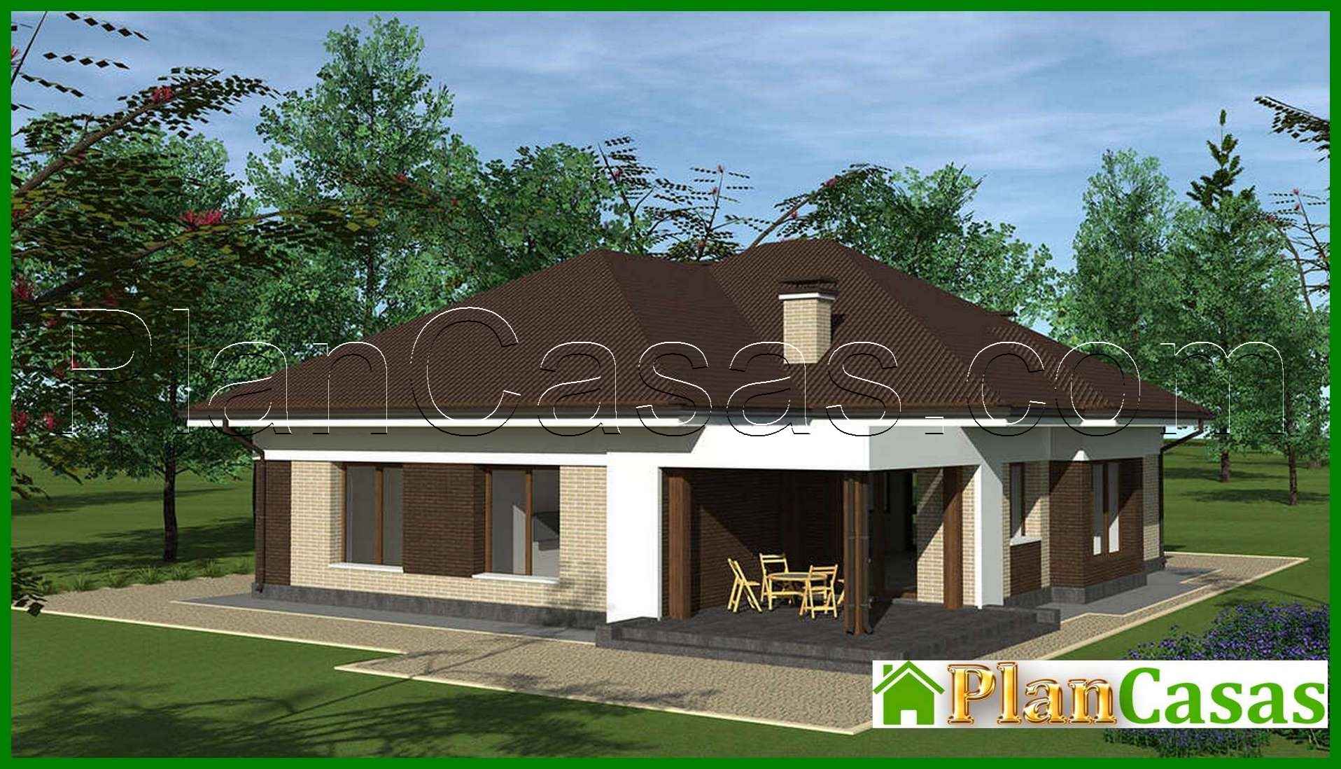 One storey house house plan