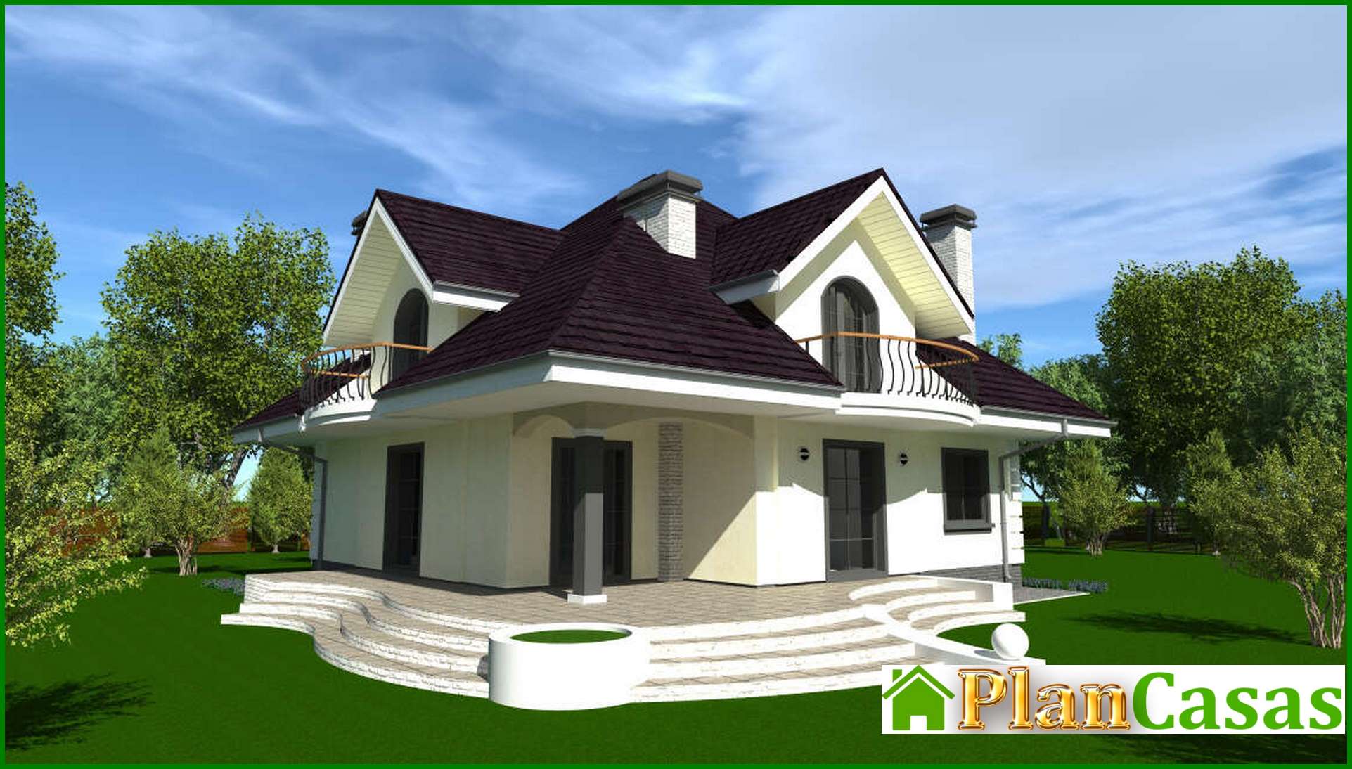 The project of a modern cottage with an area of ​​316 square meters m with ground floor house plan