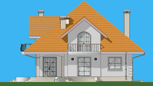 Visualization gallery - The project of a modern cottage with an area of ​​316 square meters m with ground floor