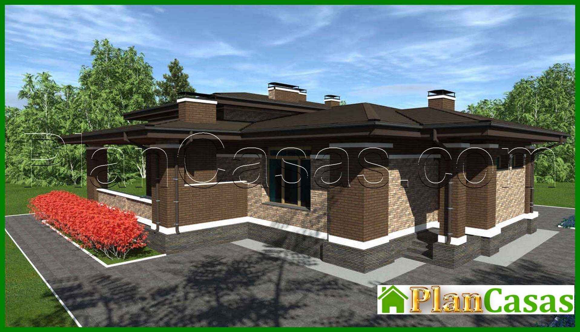 Visualization gallery - The project of a compact house with an area of 164 square meters. m with three private bedrooms