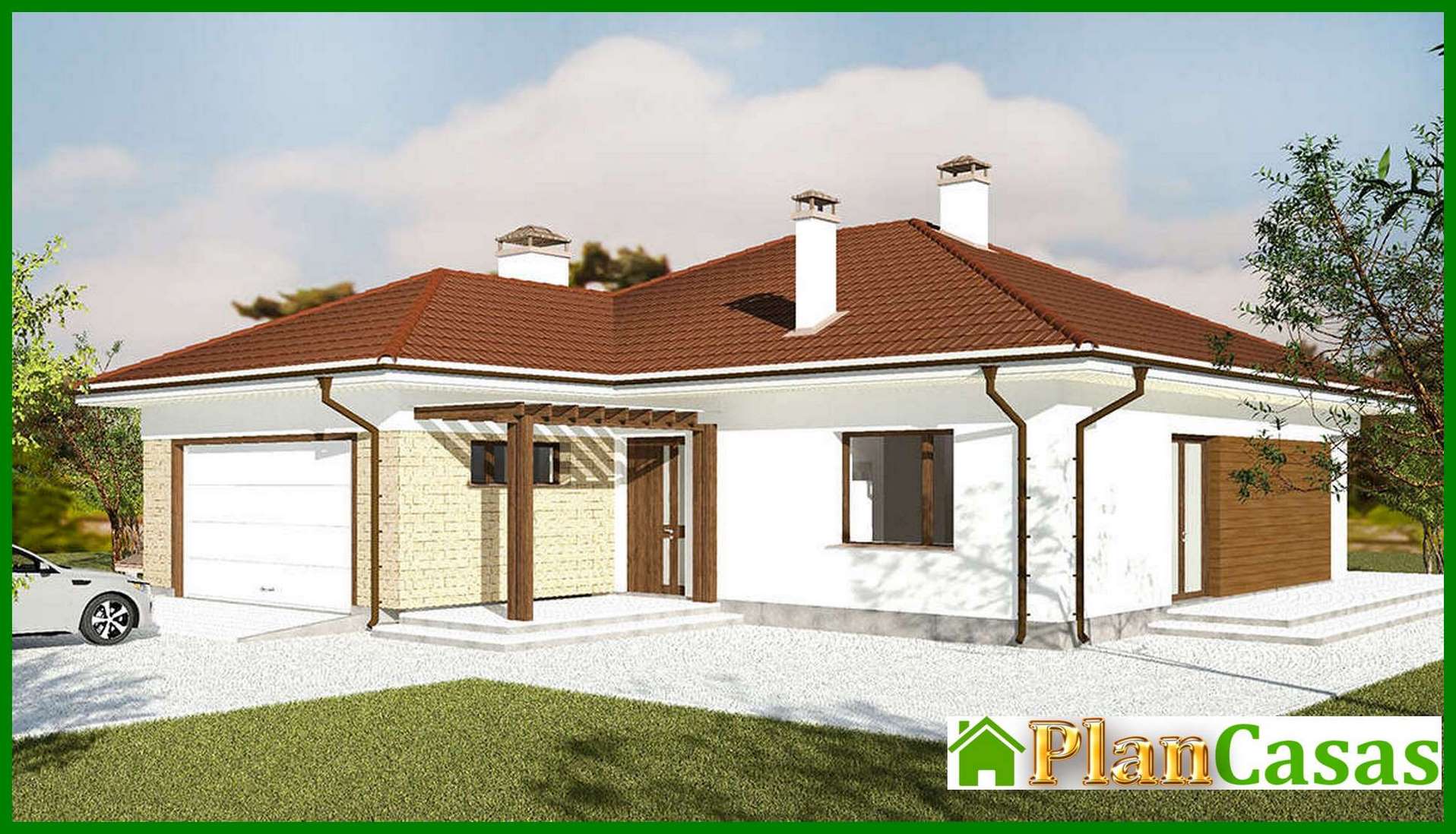 Visualization gallery - Beautiful one-storey house