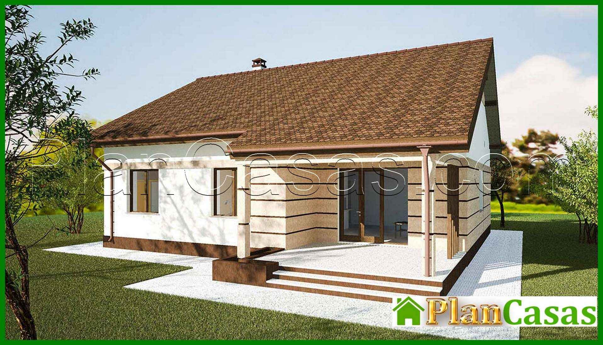 Small one-floor home project house plan