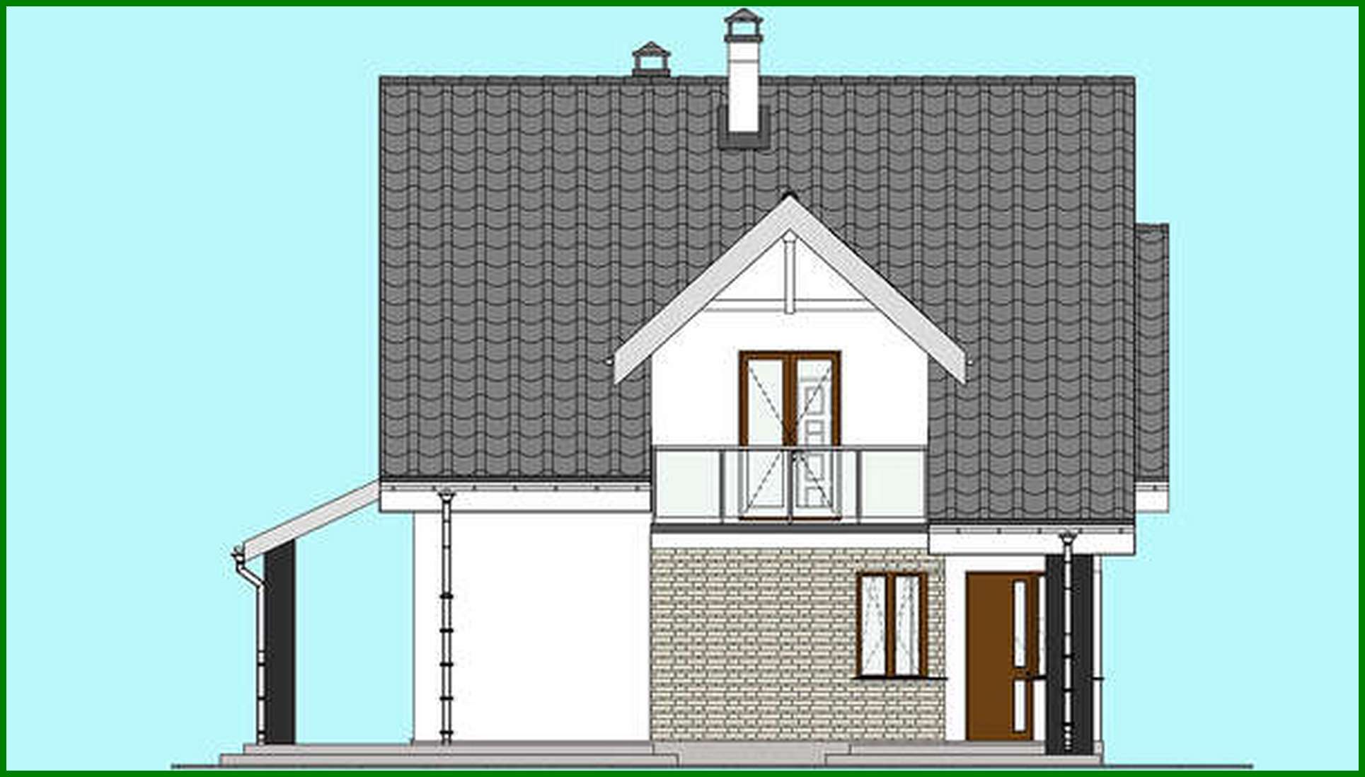 Visualization gallery - The project of a compact two-story cottage with an area of 174 square meters. m with black and white exterior