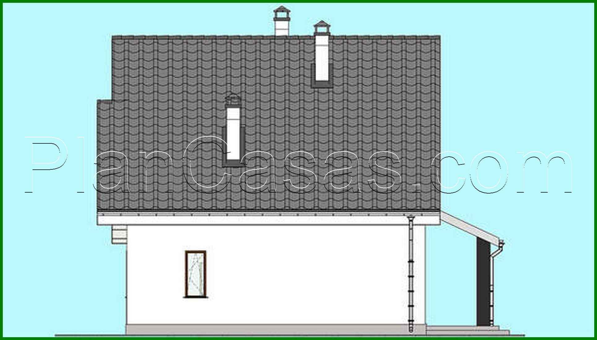 Visualization gallery - The project of a compact two-story cottage with an area of 174 square meters. m with black and white exterior