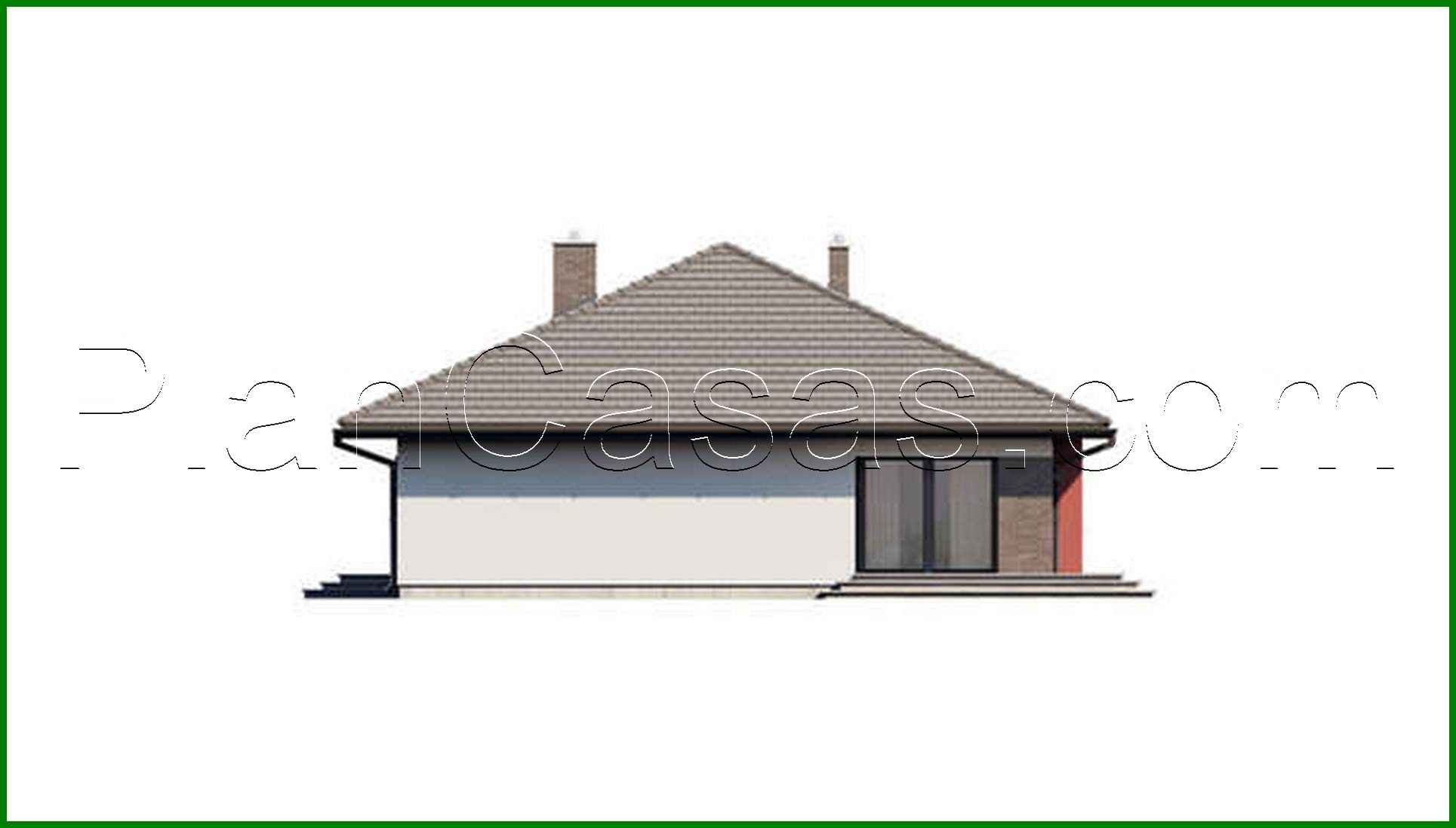 Visualization gallery - Attractive 3 bedroom one-story house project