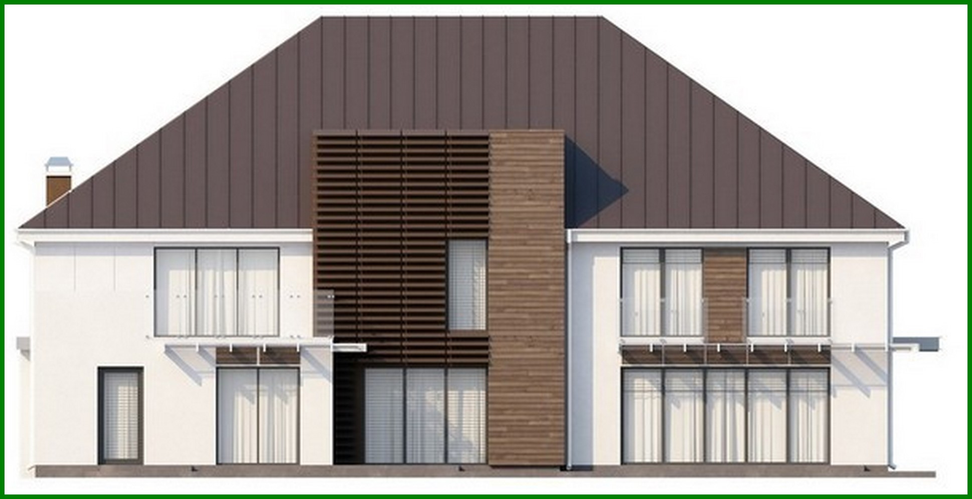 Visualization gallery - The project of a chic modern mansion