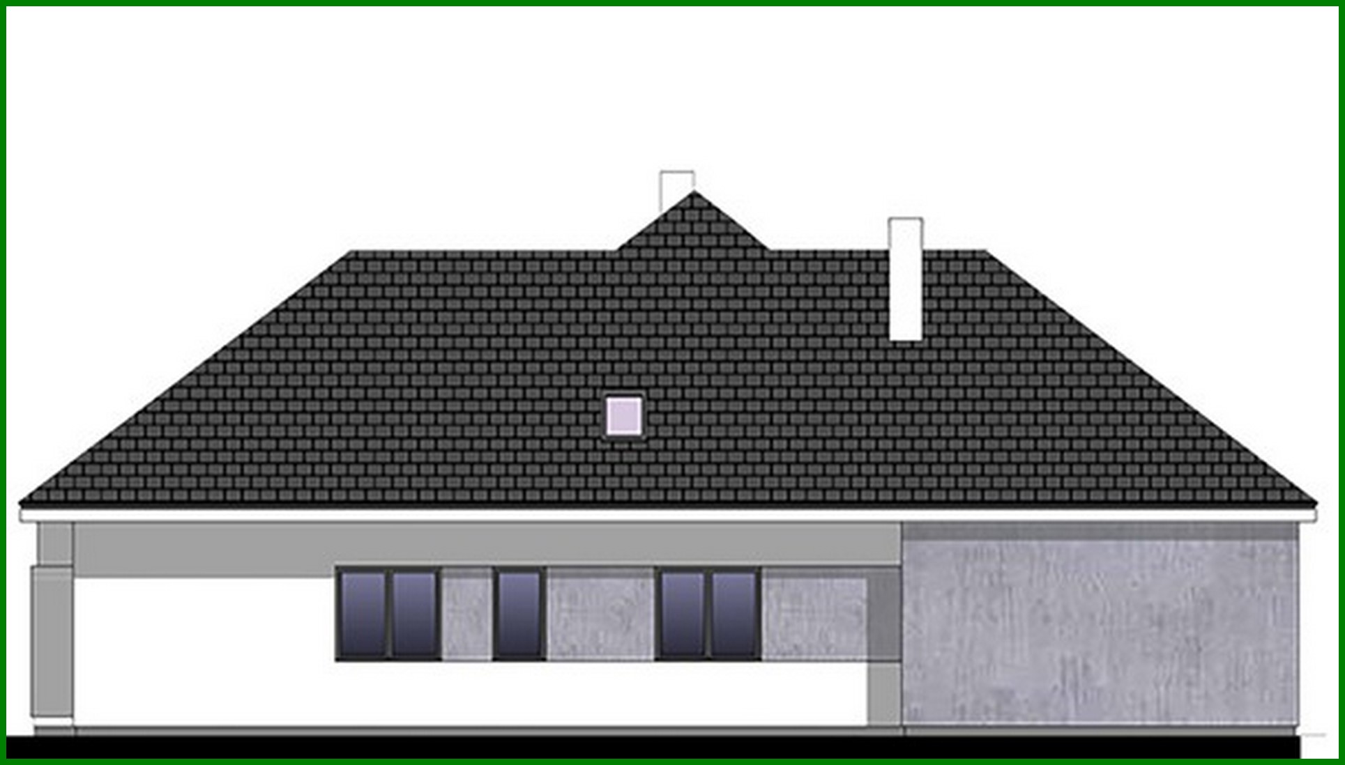 Visualization gallery - House project with exposed frontal garage