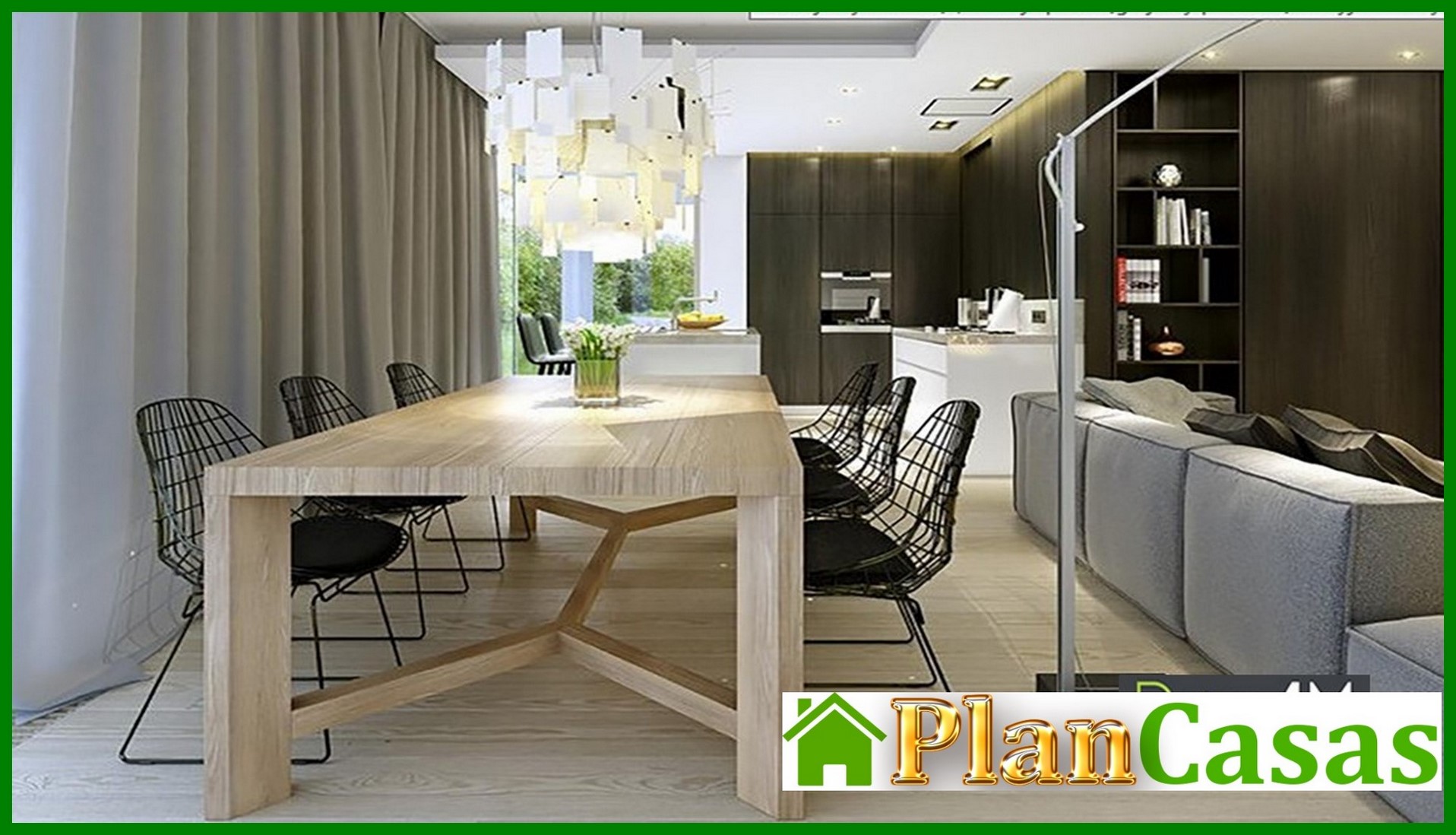 Visualization gallery - One-storey residential building with a swimming pool