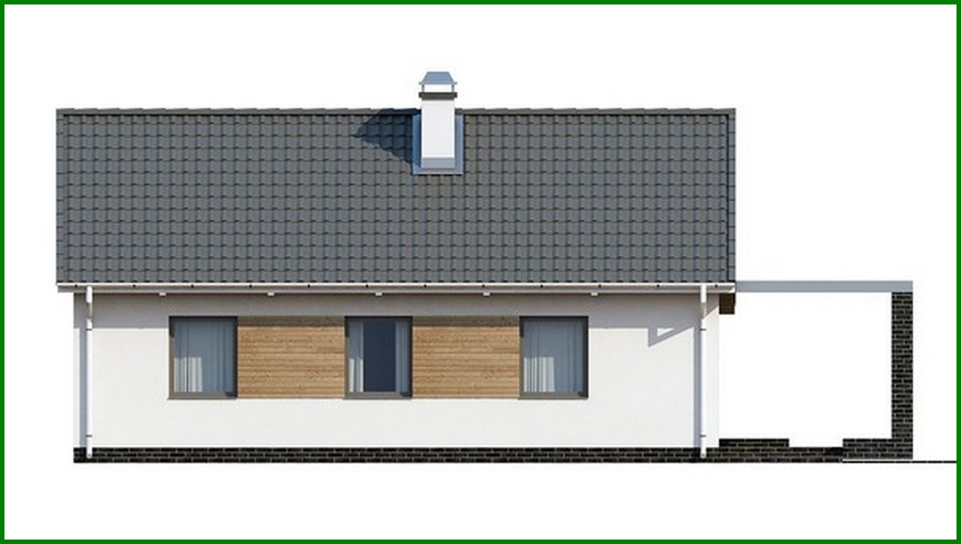 Visualization gallery - The project of a small one-story cottage