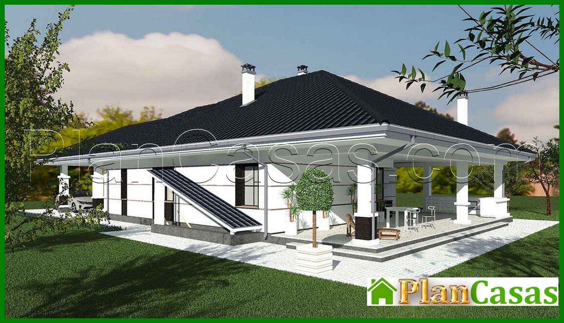 Visualization gallery - The project of the magnificent cottage area of 170 square meters. m with ground floor