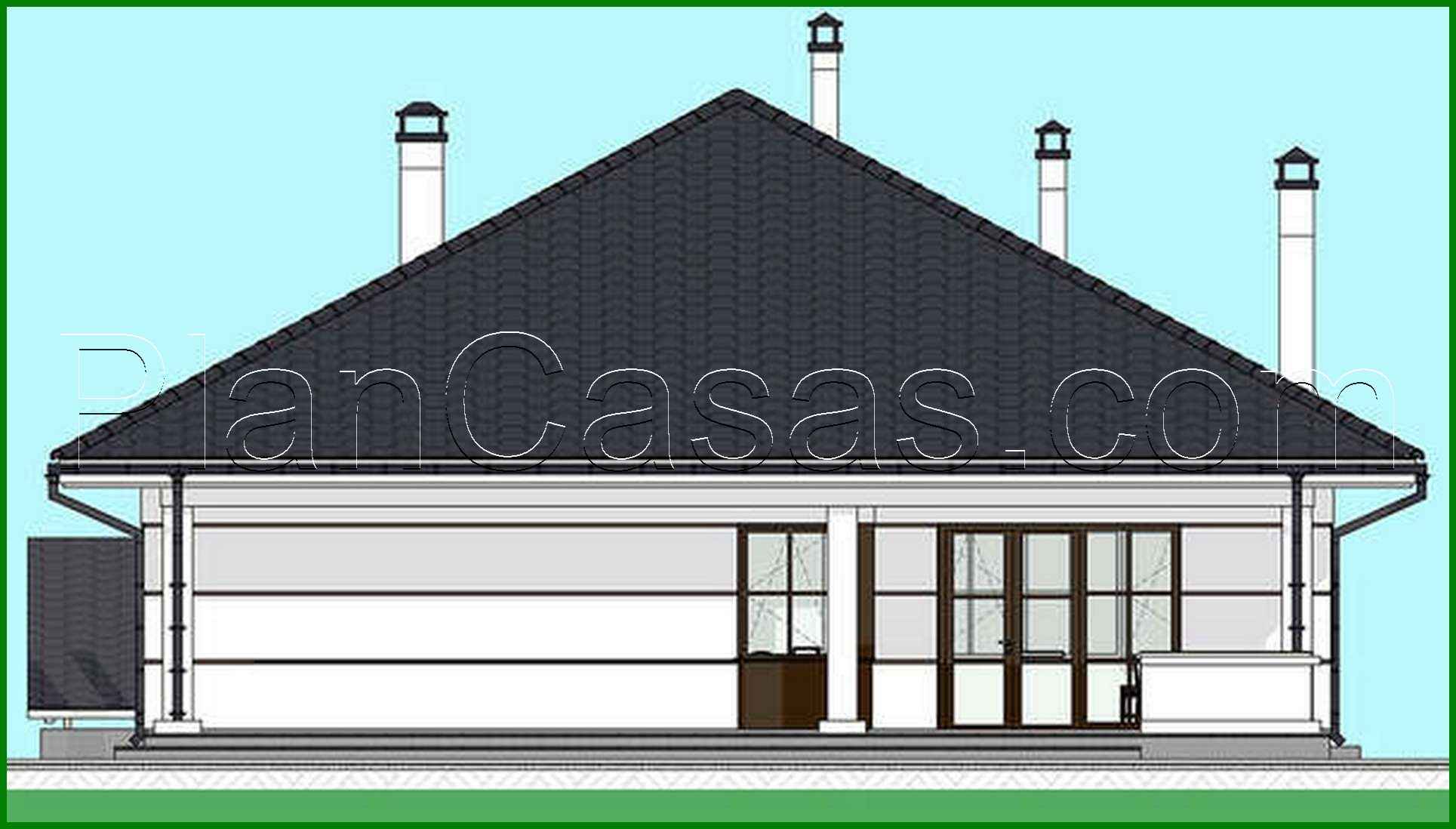 Visualization gallery - The project of the magnificent cottage area of 170 square meters. m with ground floor