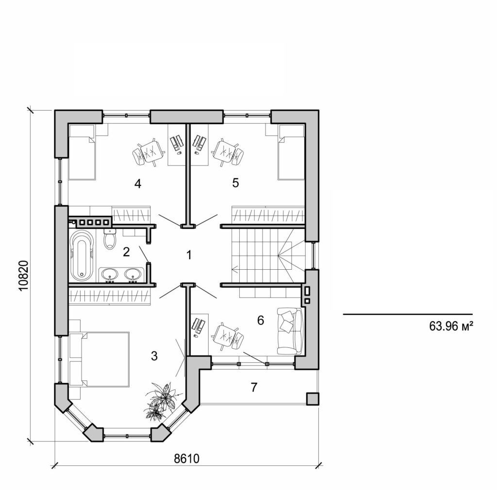 Visualization gallery - Two storey house
