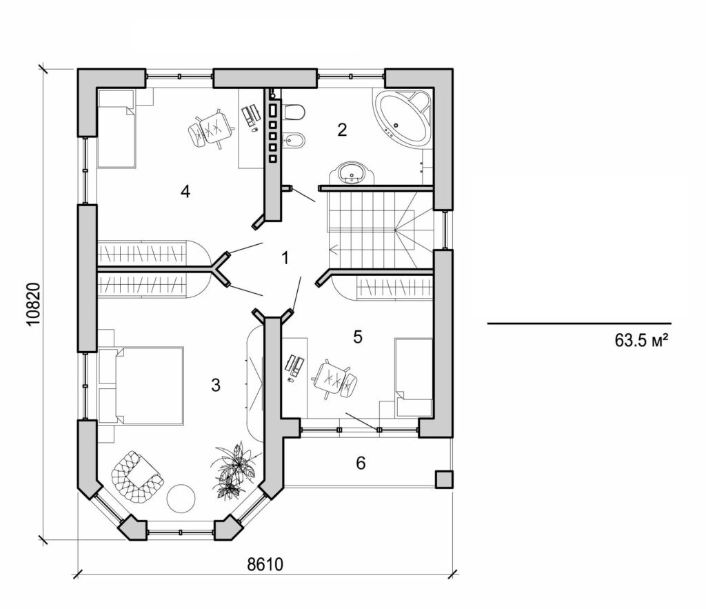 Visualization gallery - Two storey house