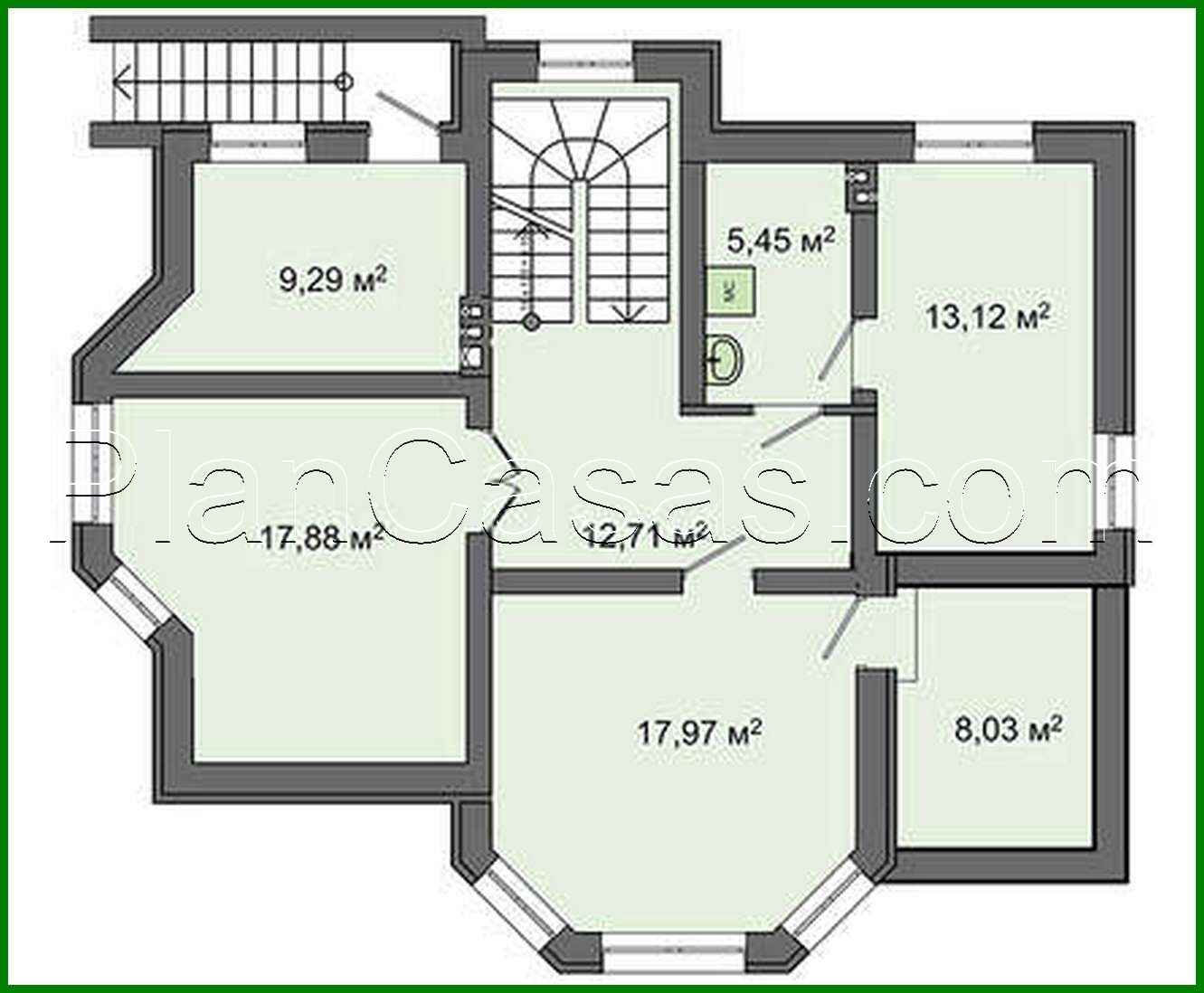 Visualization gallery - Plan of a beautiful two-story house with an area of 322 square meters. m with ground floor