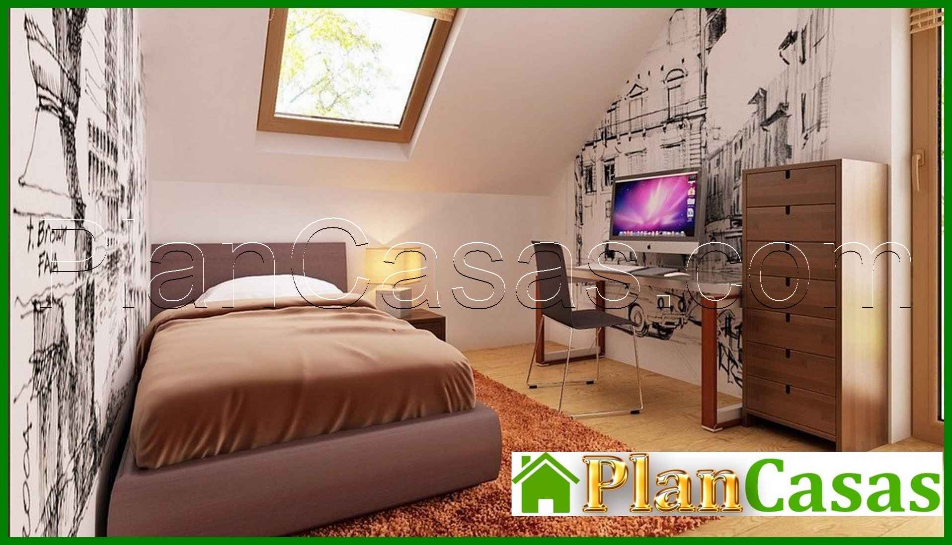 Visualization gallery - Project of a house with a loft in a traditional style