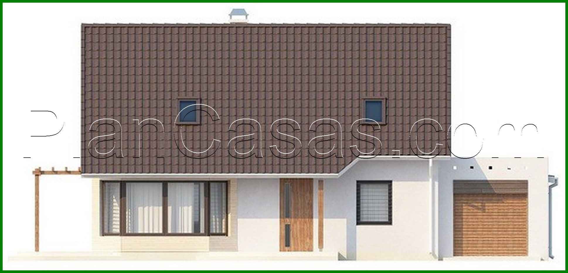 Visualization gallery - House project with living room, side terrace and extra bedroom