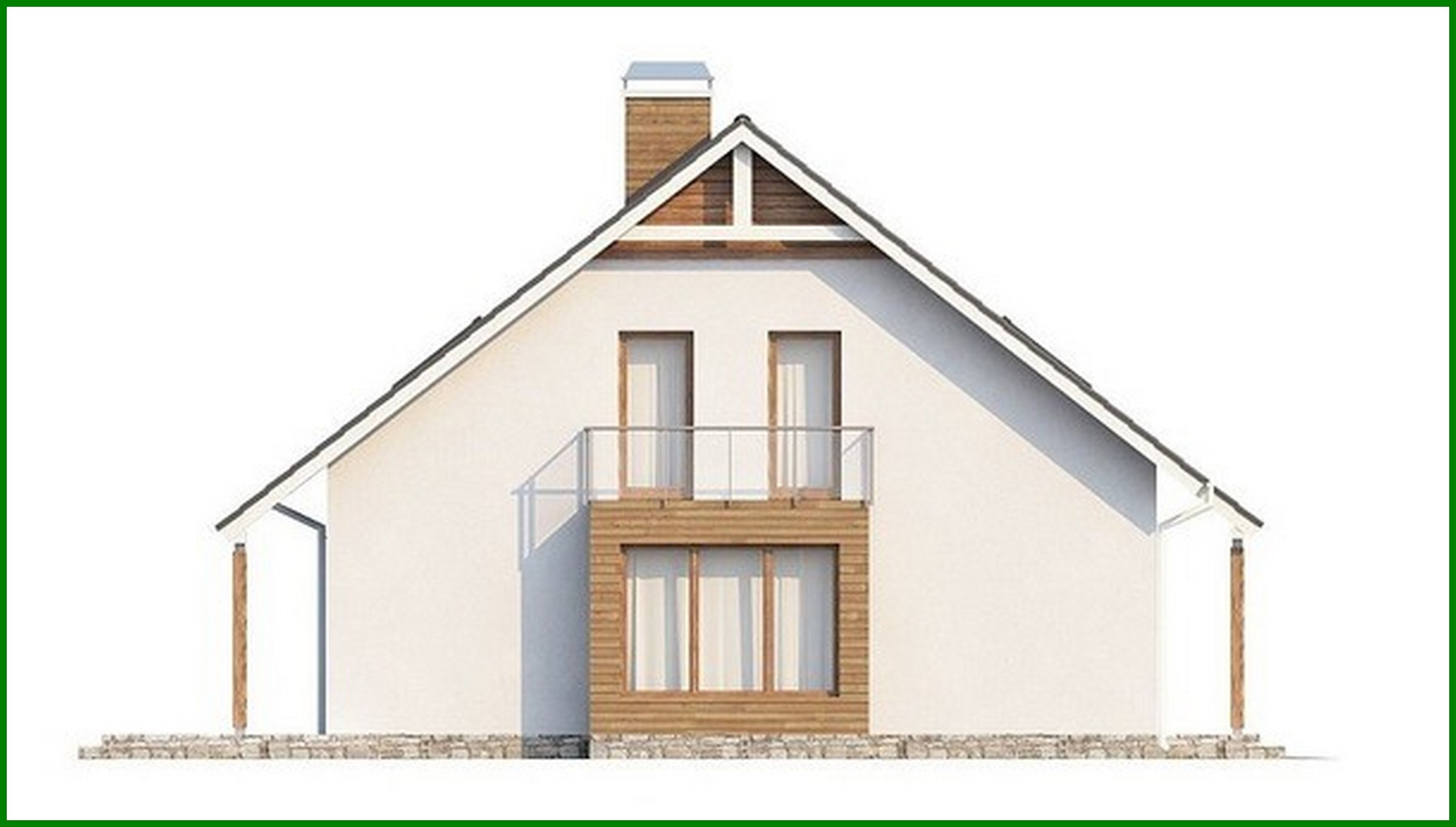 Visualization gallery - House project with an attic above the garage