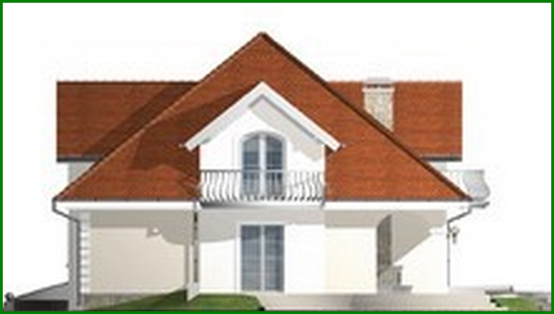 Visualization gallery - Cottage project with balconies