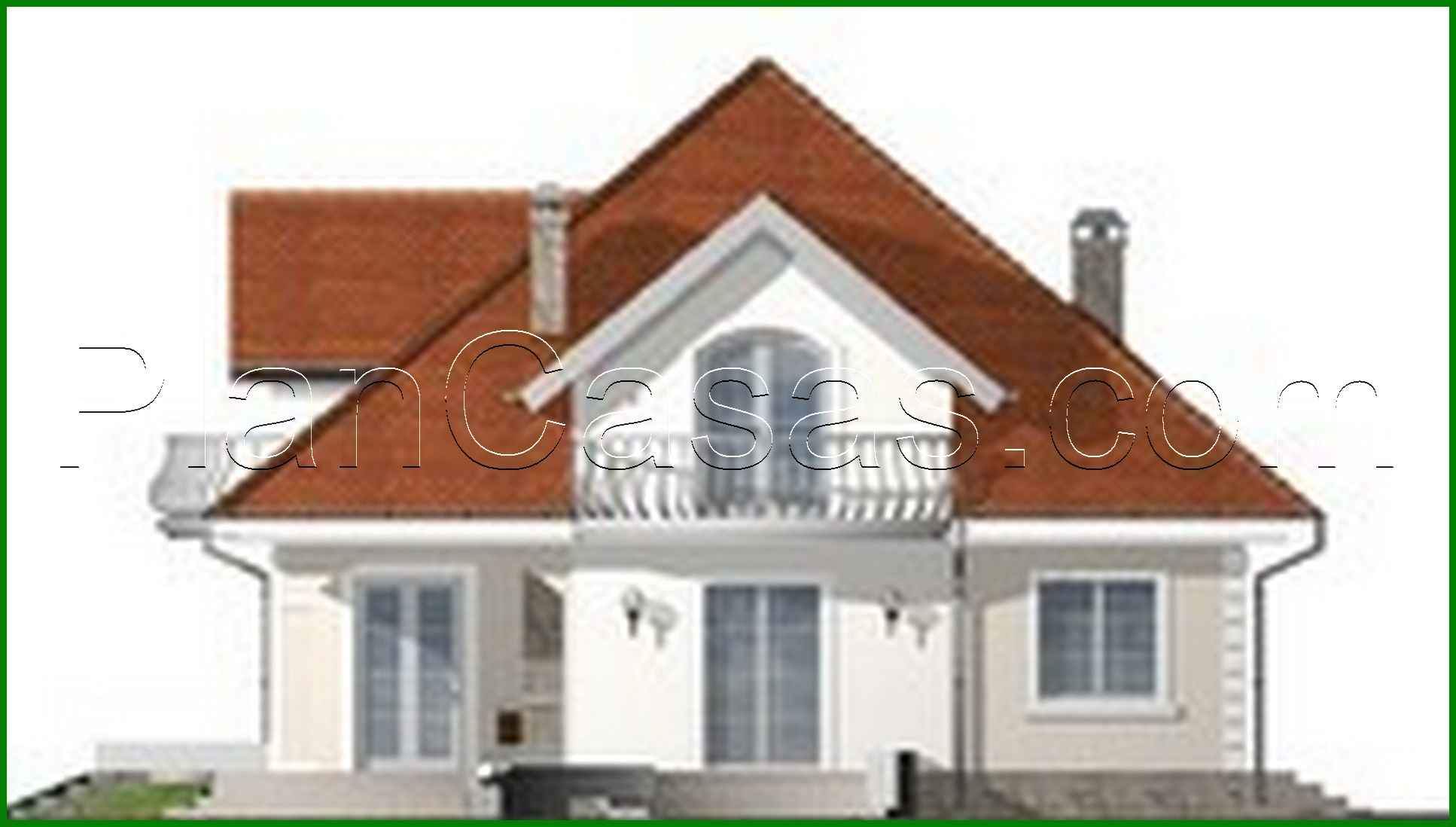 Visualization gallery - Cottage project with balconies