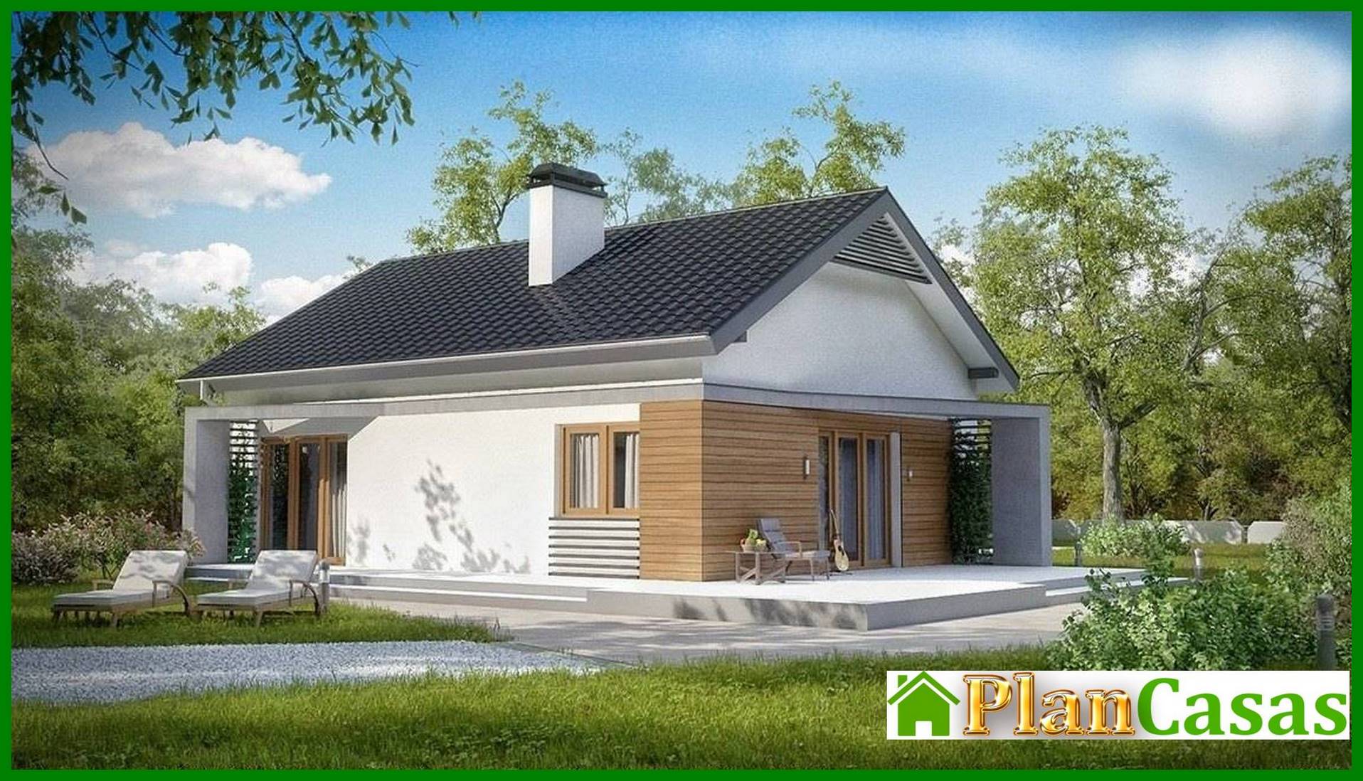 Visualization gallery - The project of a small cottage with an attic