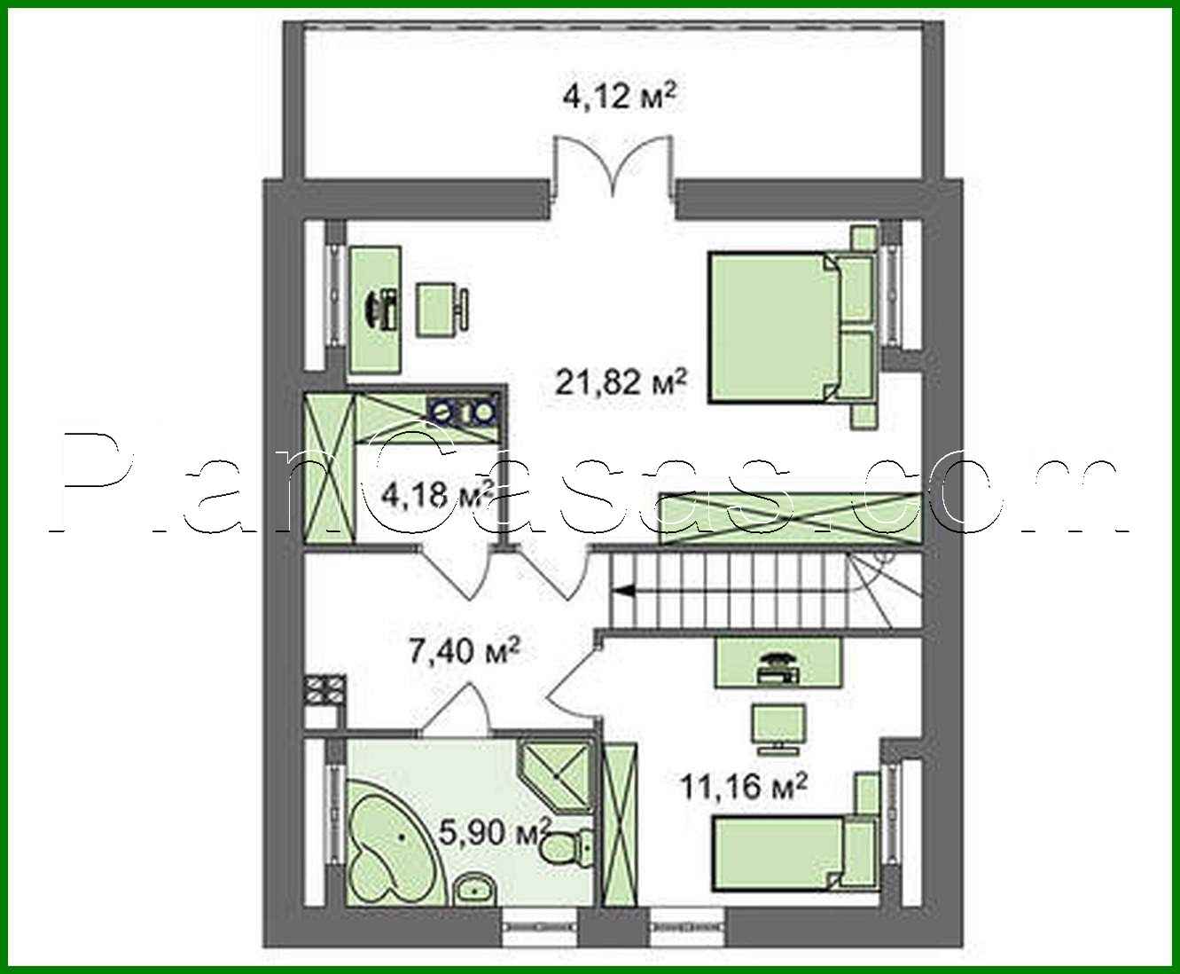Visualization gallery - House project with an external fireplace