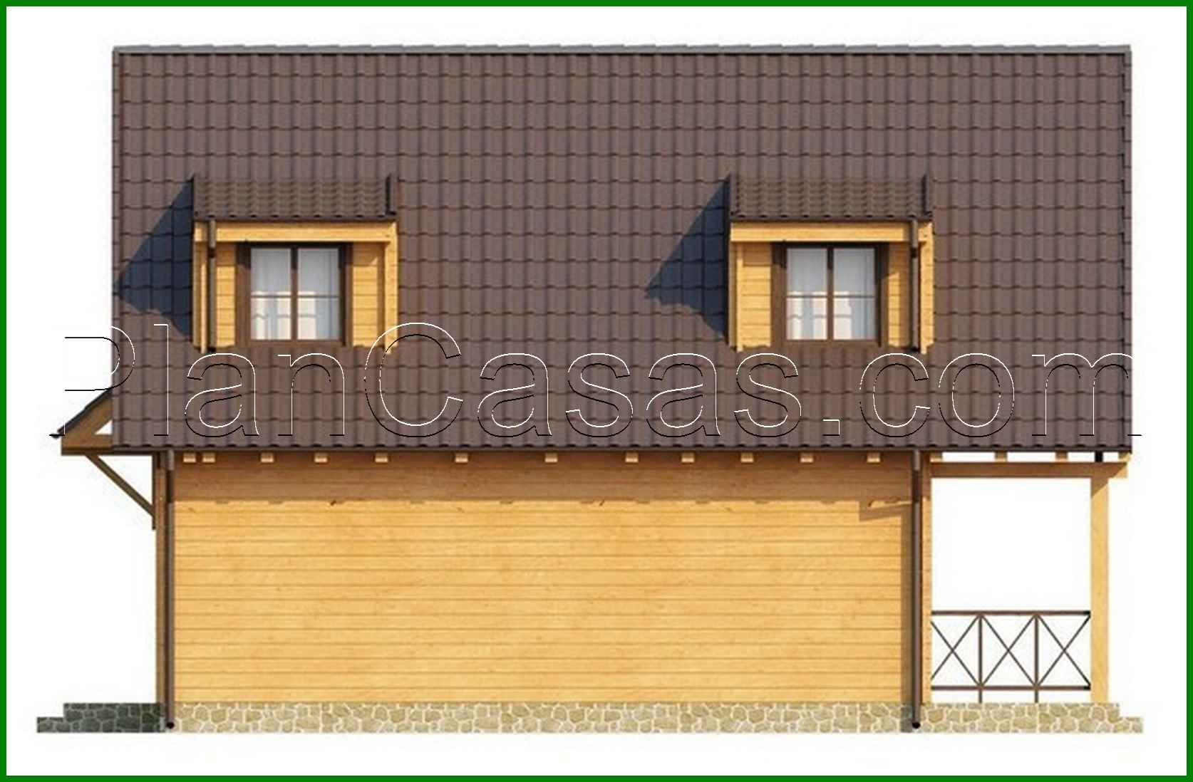 Visualization gallery - House project with an external fireplace