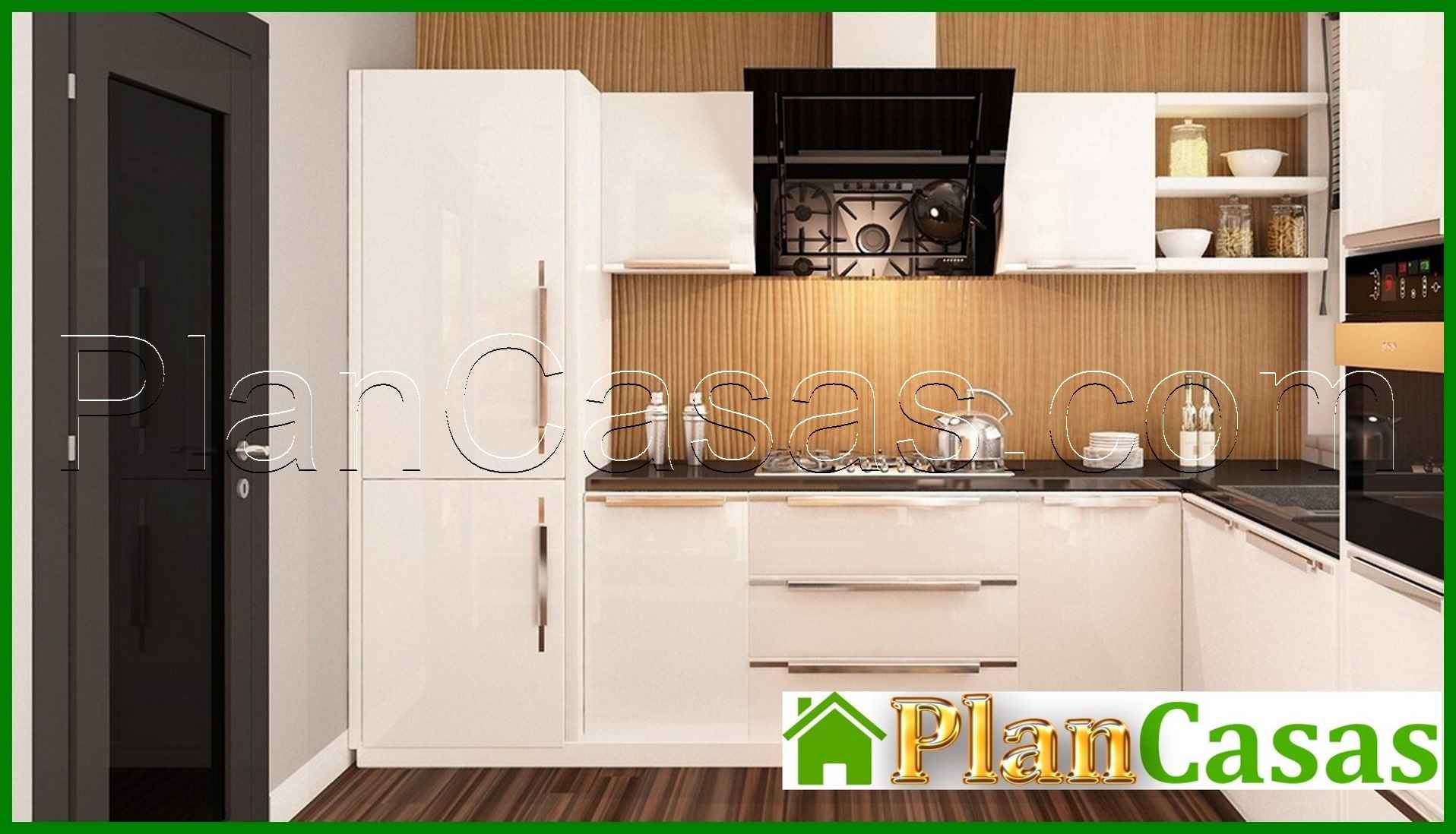 Visualization gallery - Project of a house with a kitchen on the south side