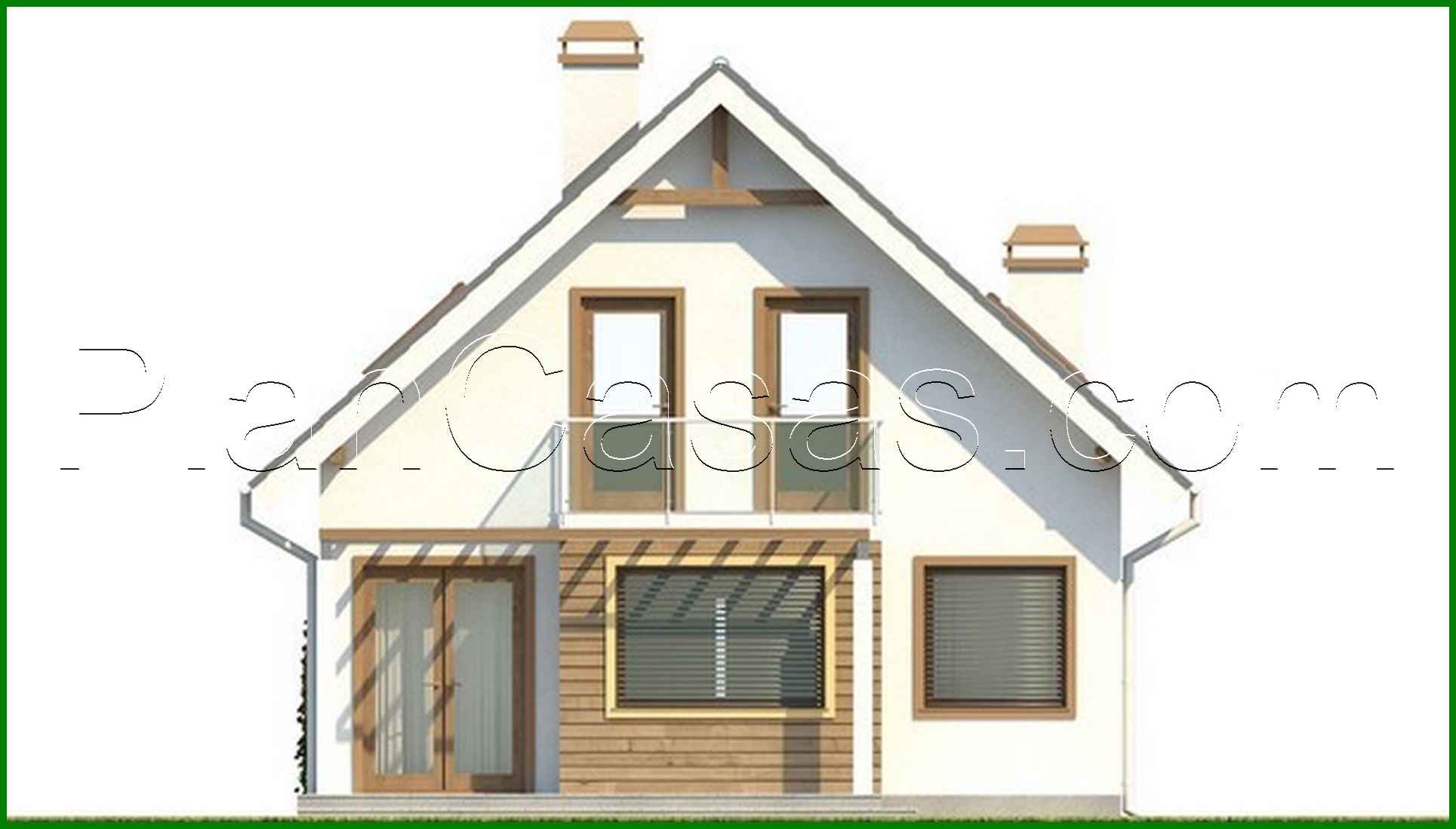 Visualization gallery - Project of a house with a kitchen on the south side