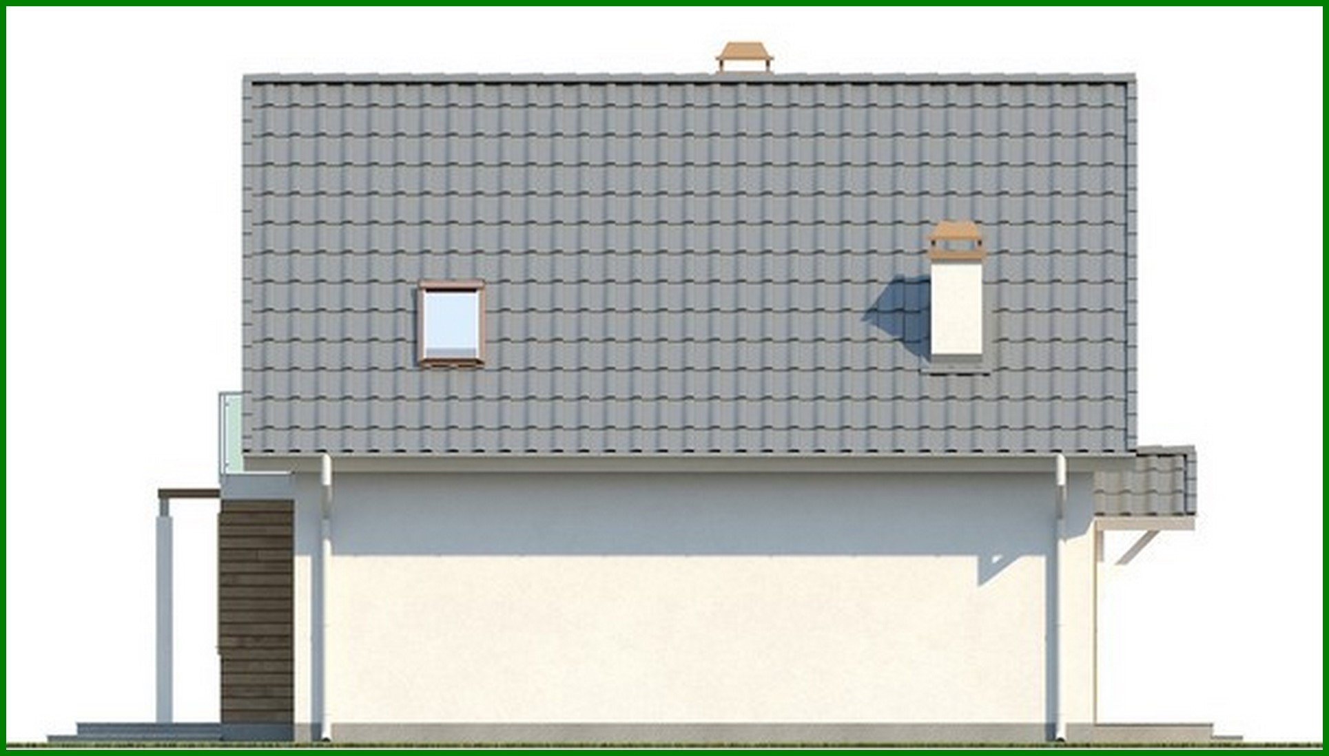 Visualization gallery - Project of a house with a kitchen on the south side