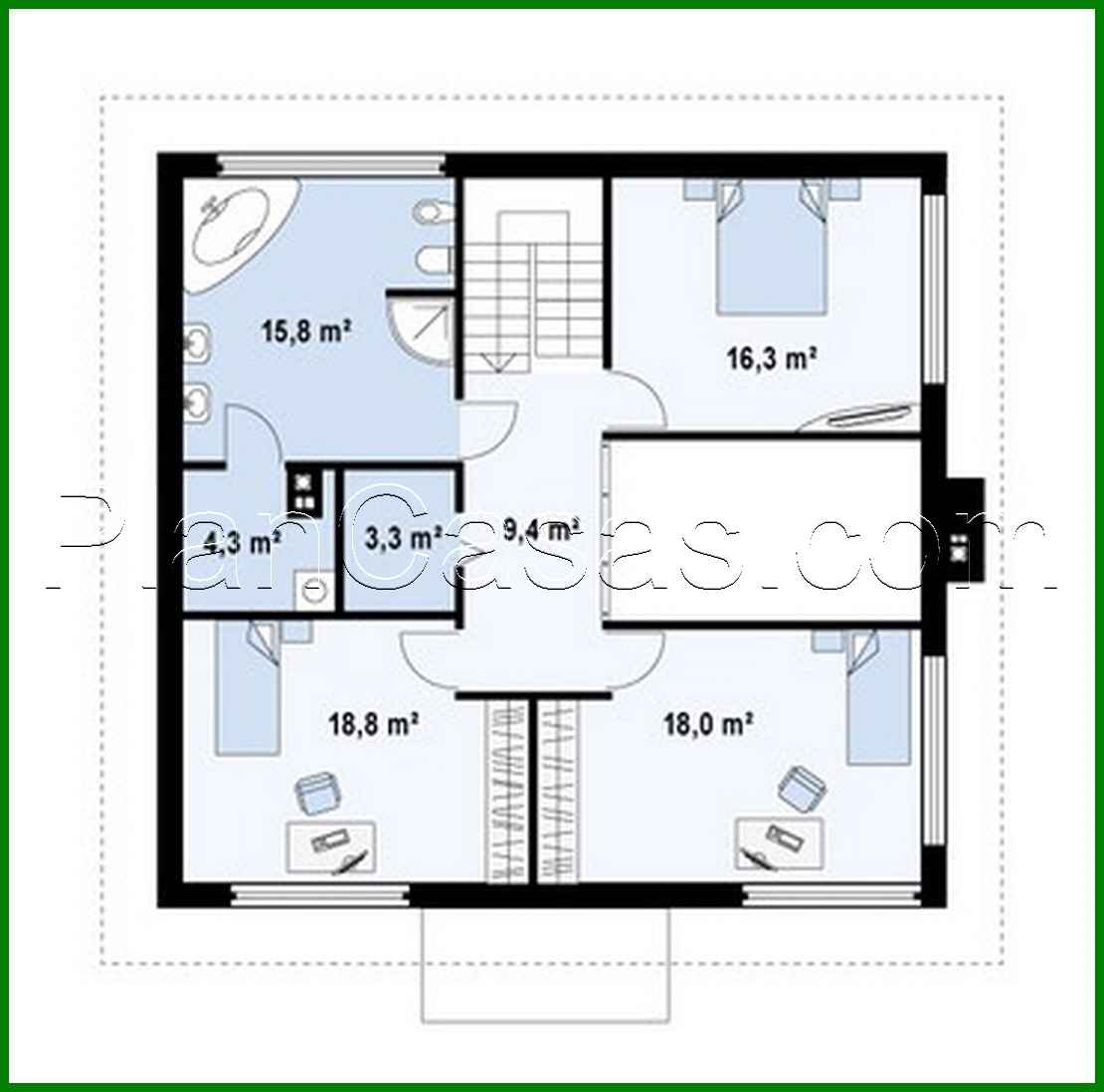 Visualization gallery - A project of a simple two-story house with a built-in garage