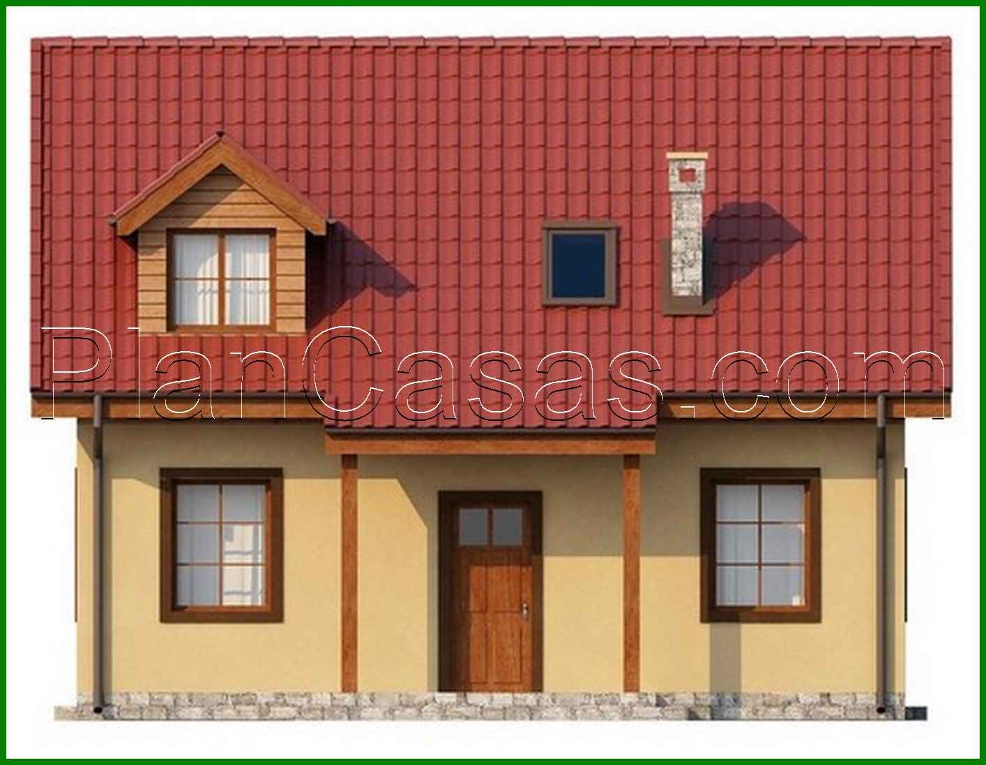 Visualization gallery - House project with fireplace on the terrace