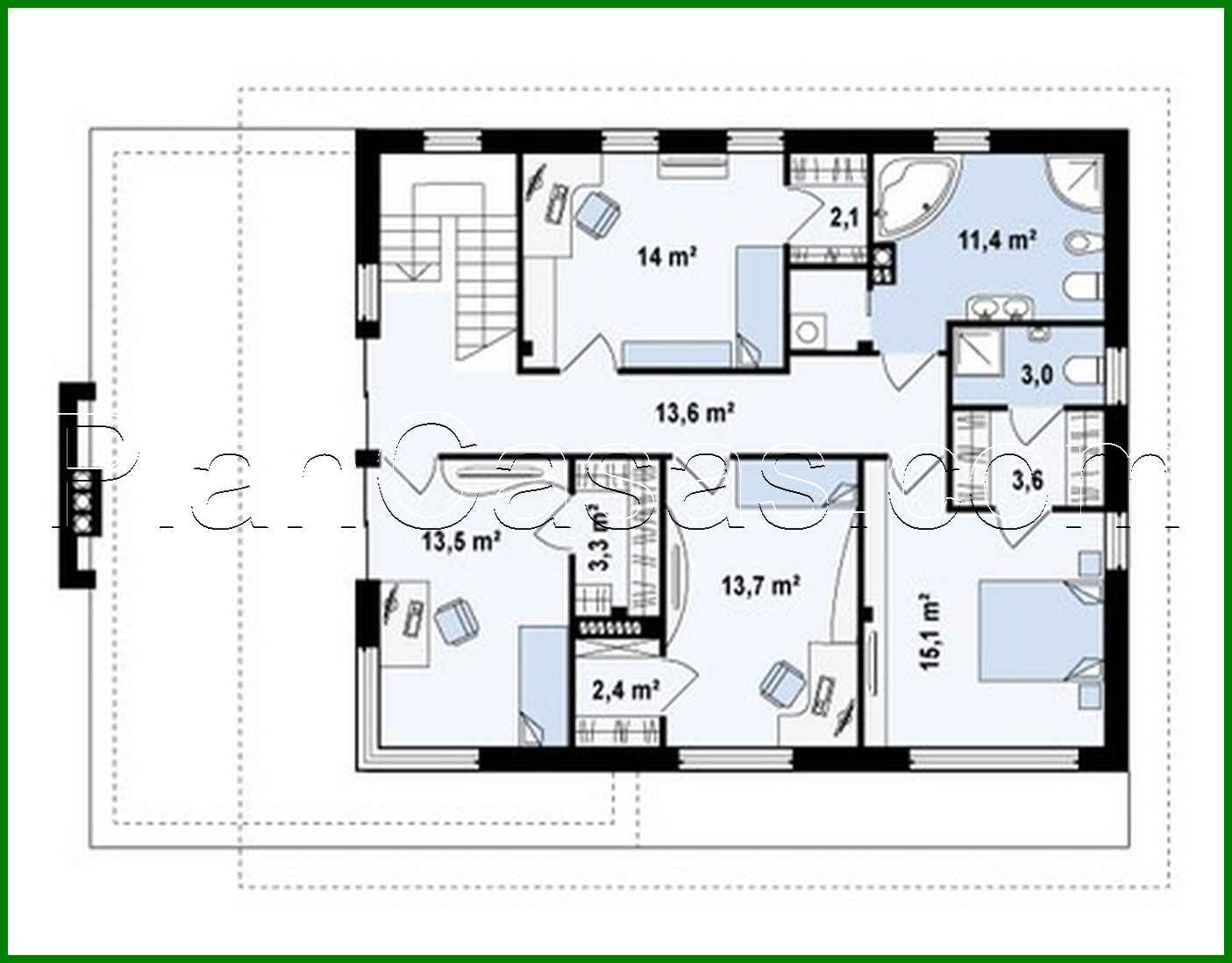 Visualization gallery - Project of a modern stylish cottage with a flat roof