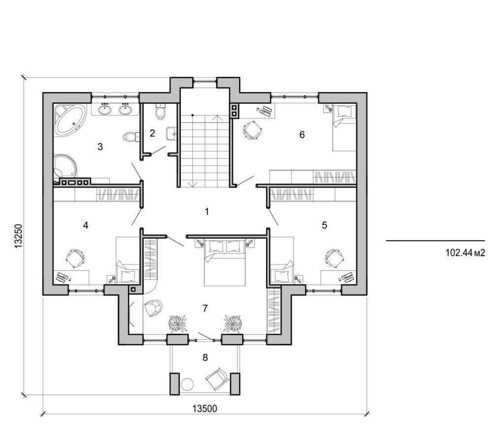 Visualization gallery - Two storey big cottage