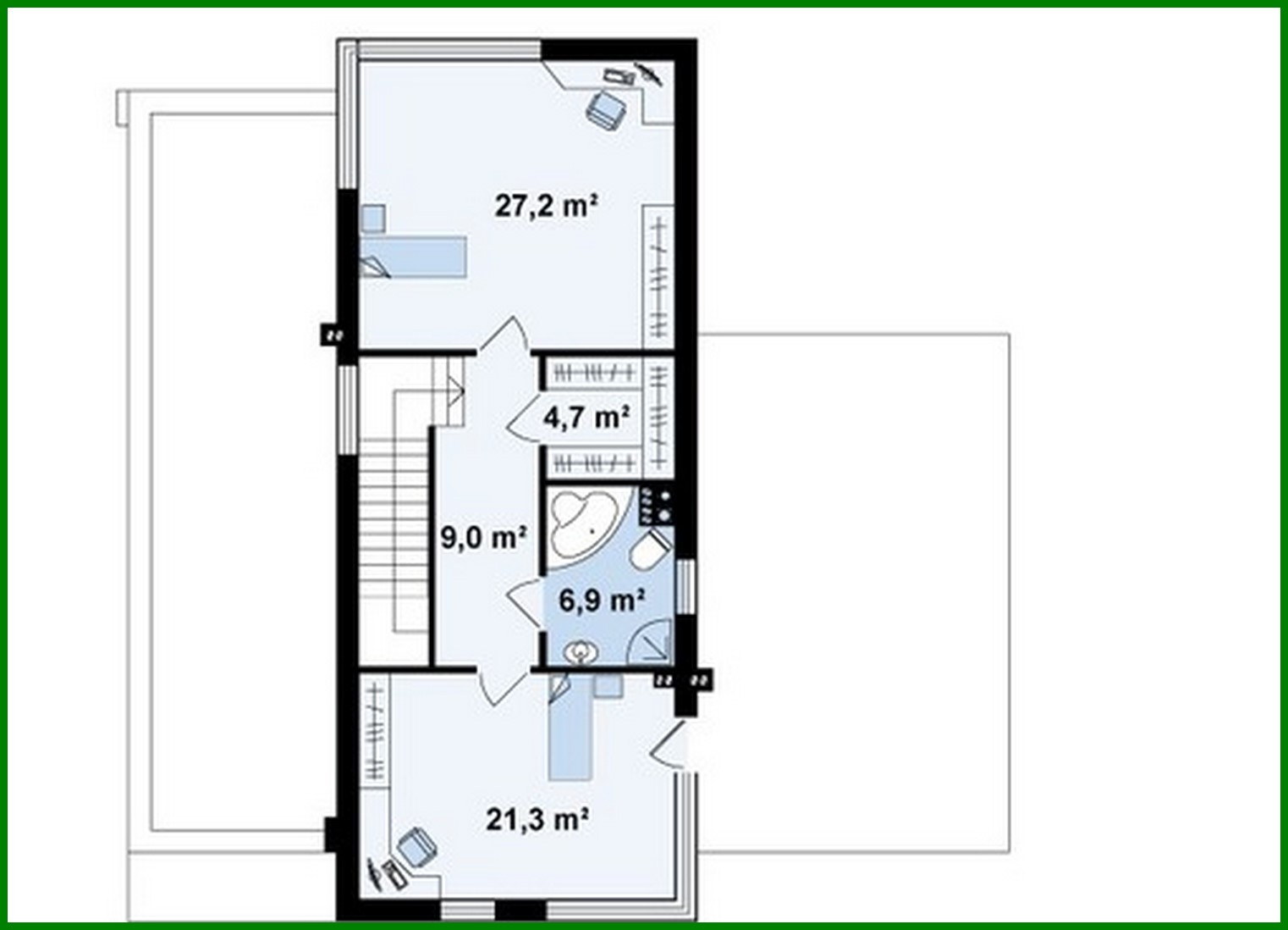 Visualization gallery - The project of a large mansion in the Art Nouveau style