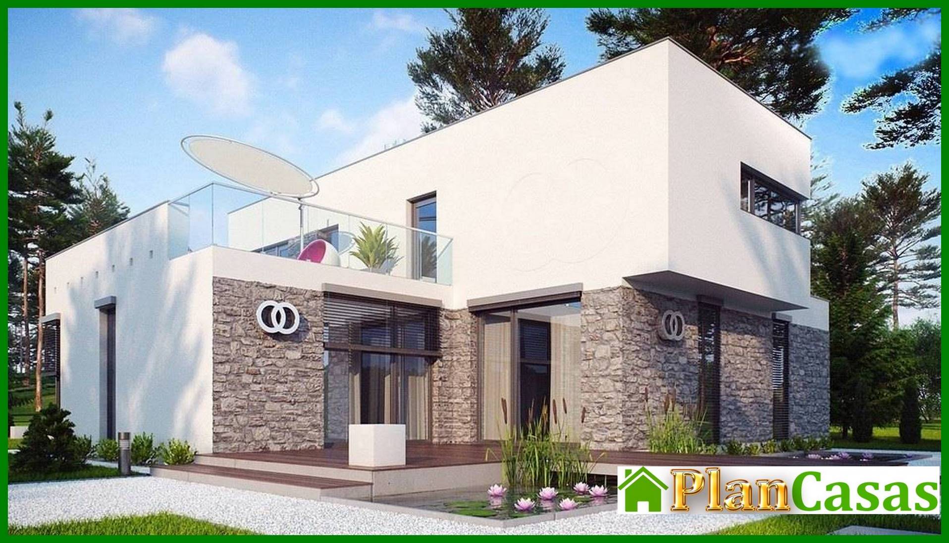 Visualization gallery - The project of a large mansion in the Art Nouveau style