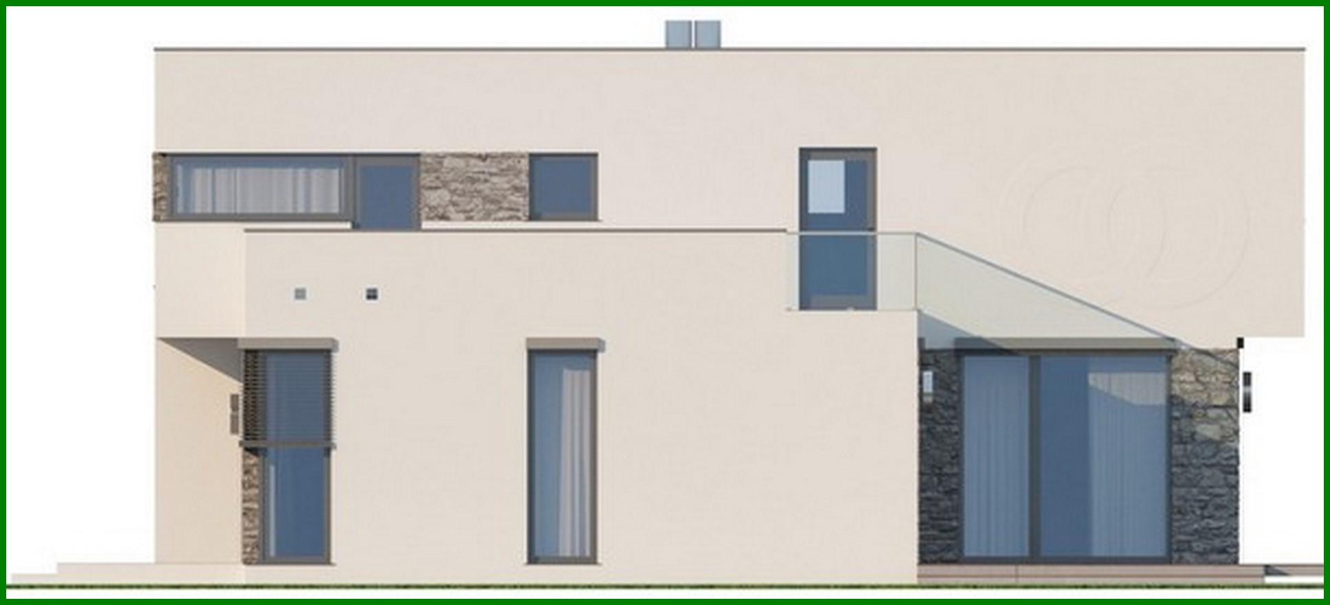 Visualization gallery - The project of a large mansion in the Art Nouveau style