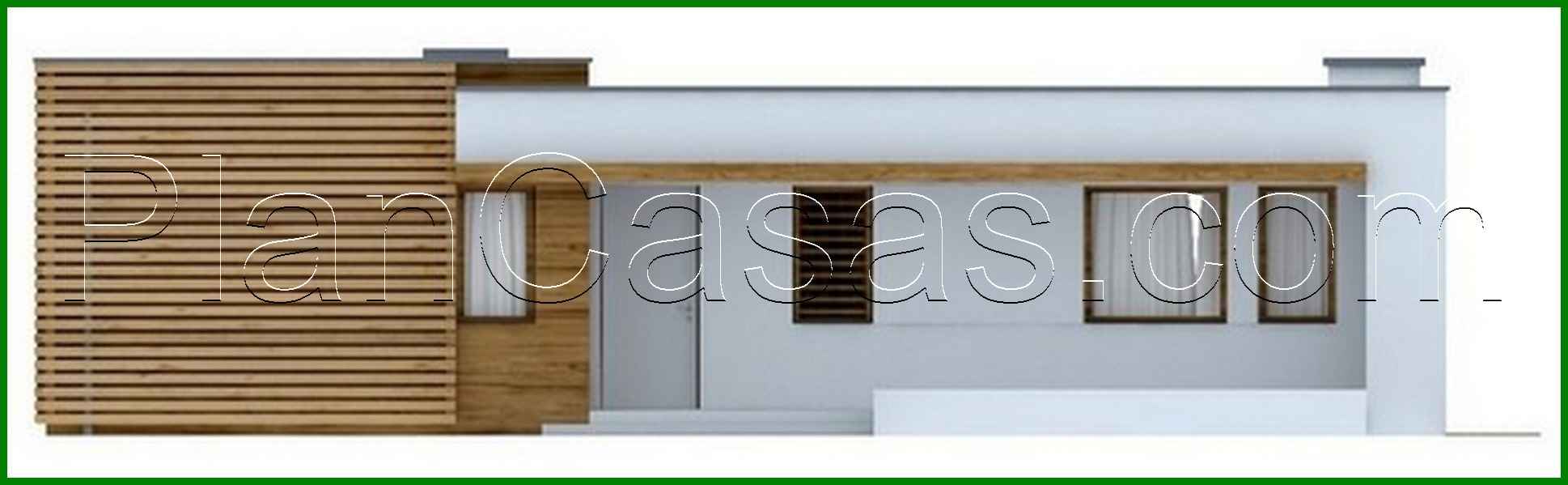 Visualization gallery - The project of a one-story bungalow-style cottage