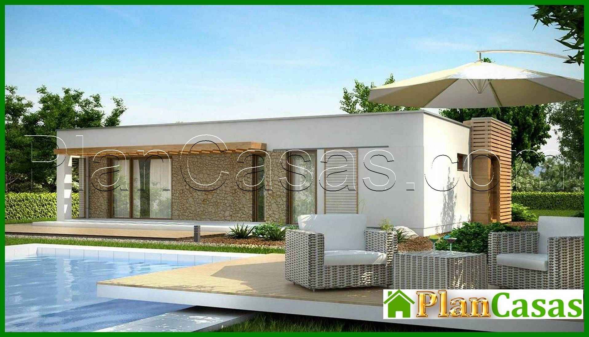 The project of a one-story bungalow-style cottage house plan