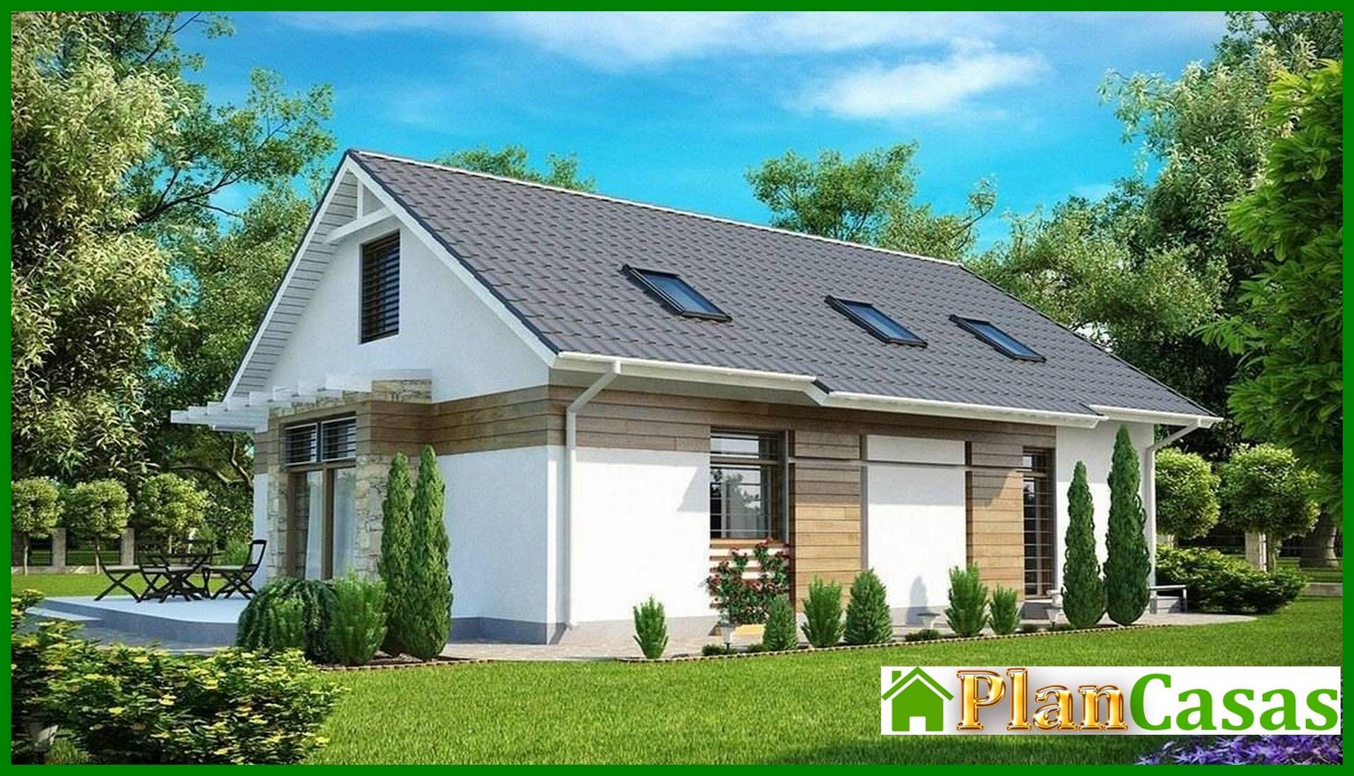 Cottage Project for South Entrance Plot house plan