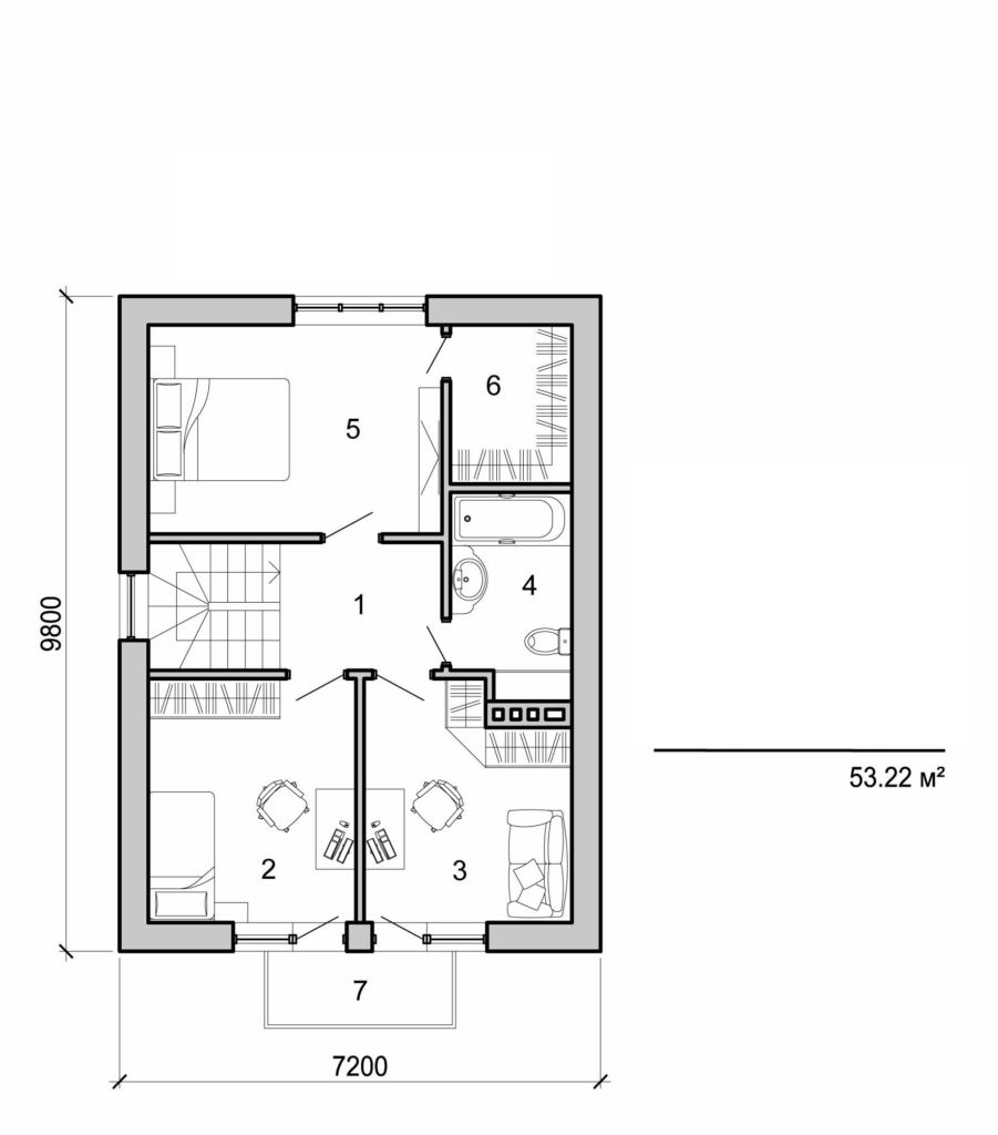 Visualization gallery - Two storey house